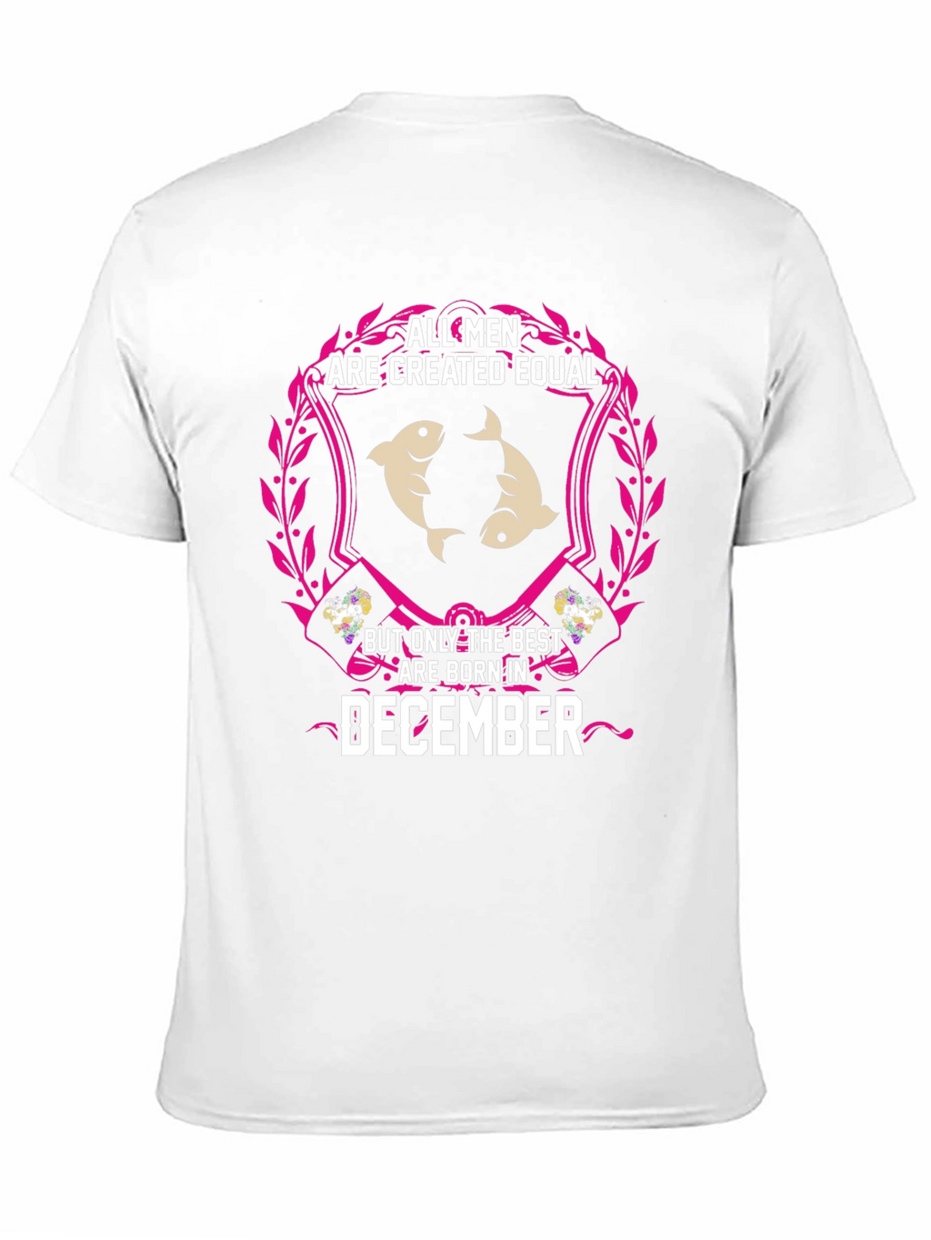 December Birthday Pisces Mens T-Shirt