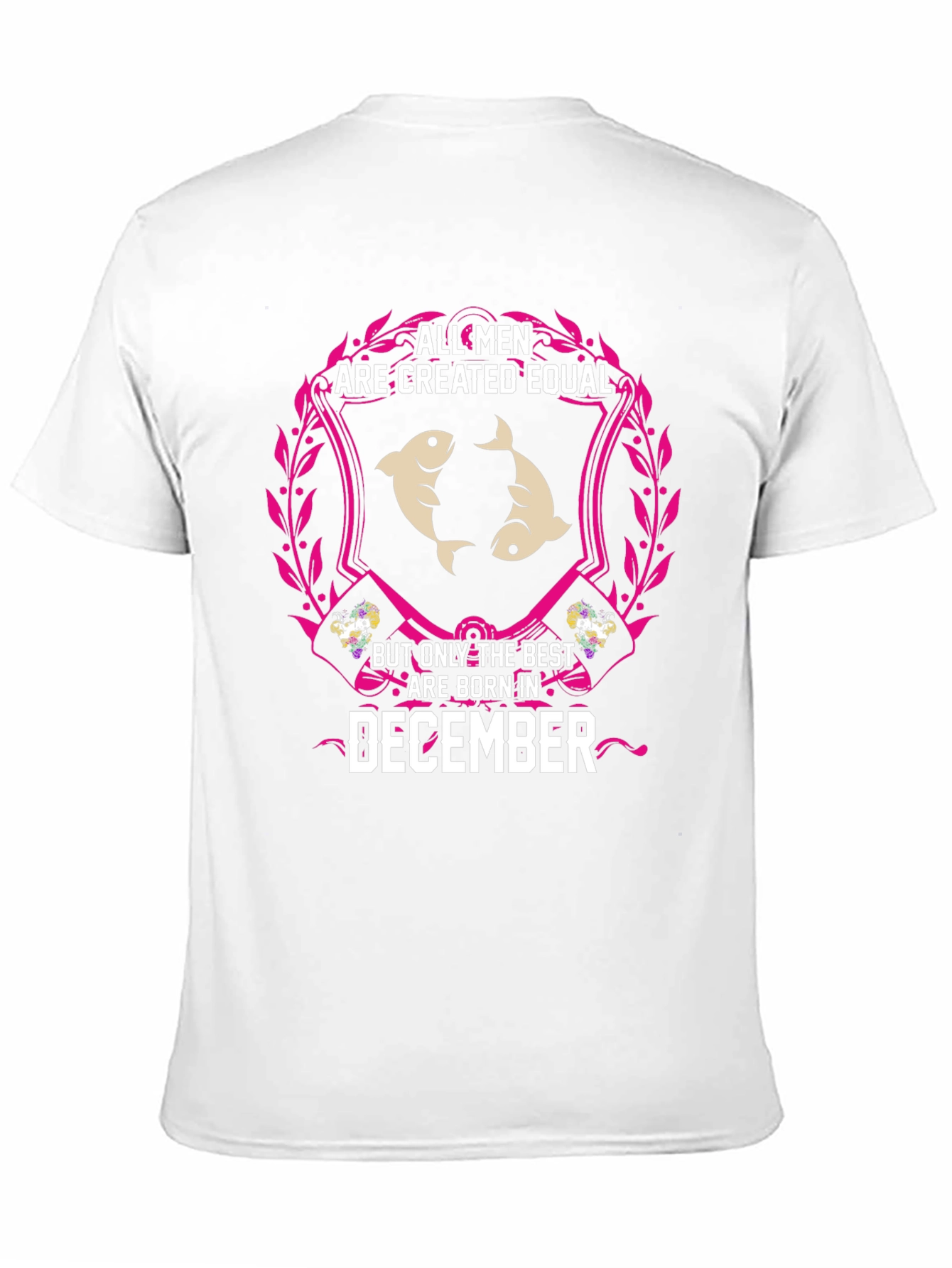December Birthday Pisces Mens T-Shirt