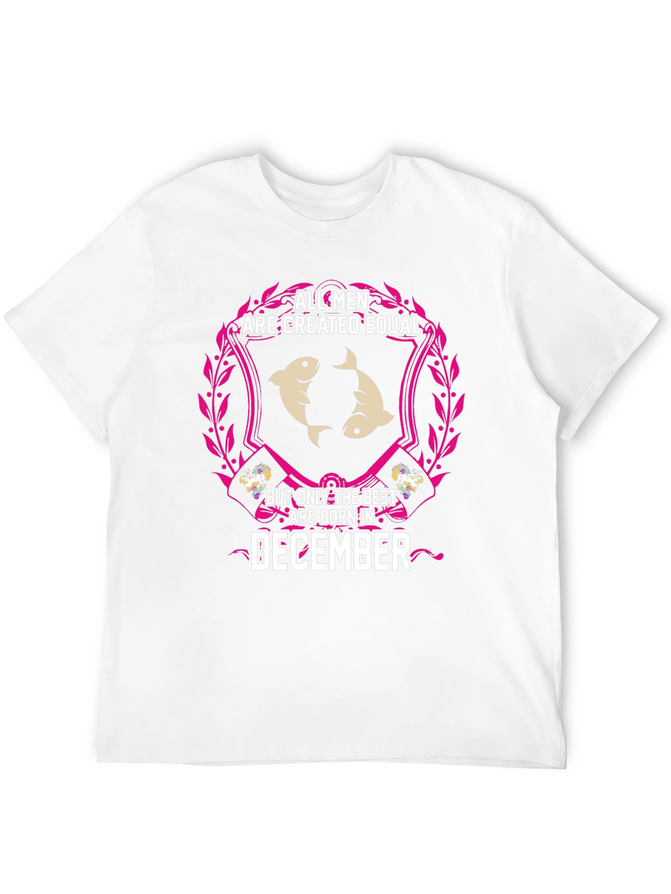 December Birthday Pisces Mens T-Shirt