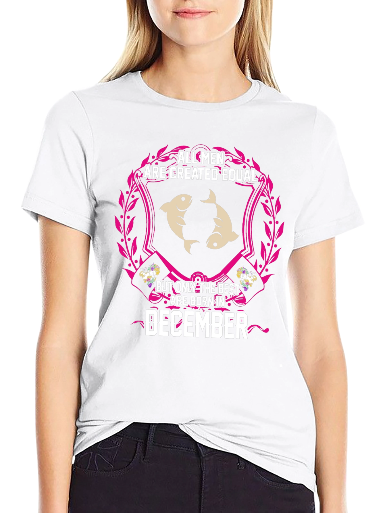 December Birthday Pisces Mens T-Shirt