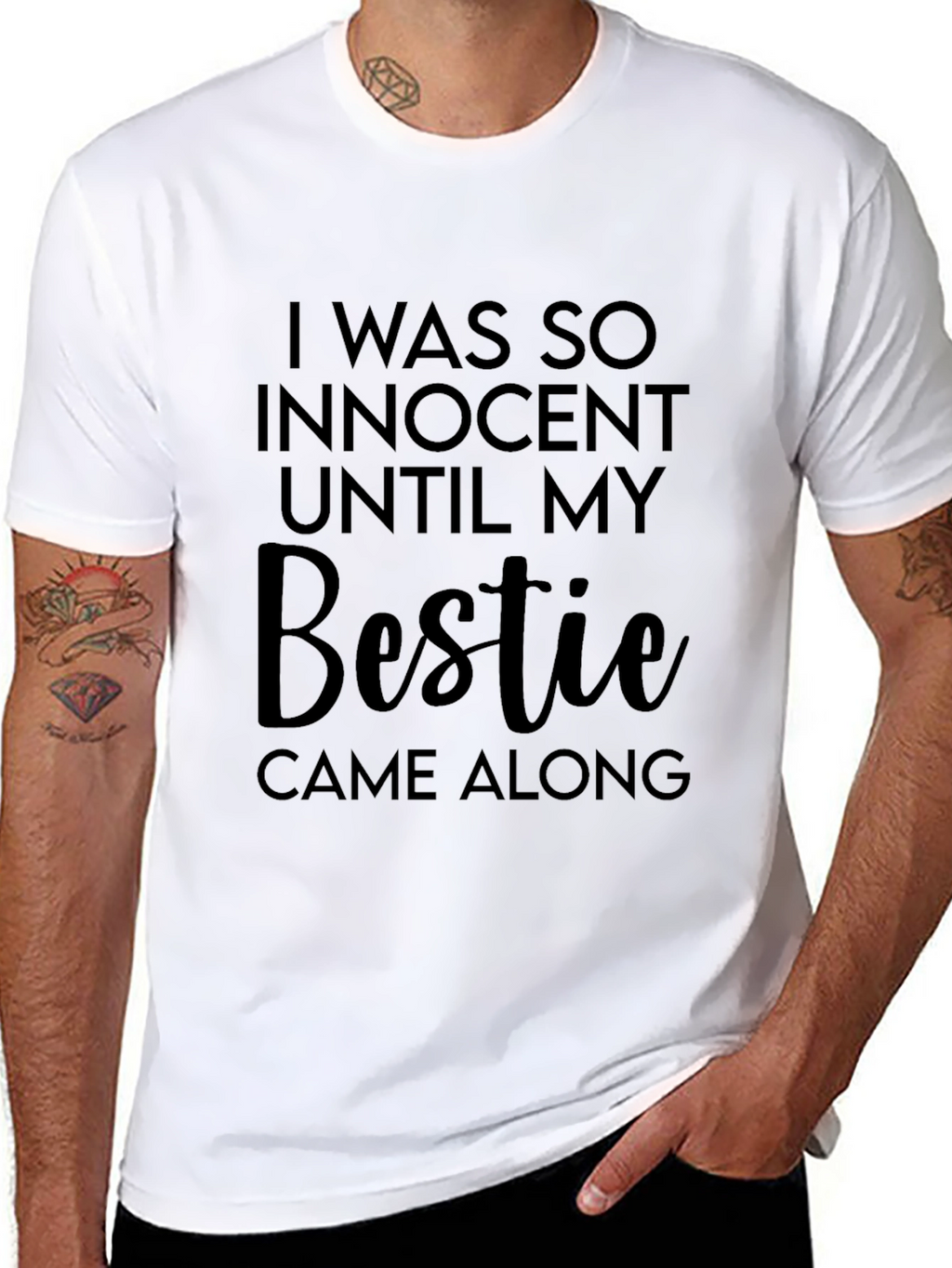 Innocent Bestie Graphic Tee - Unisex Black T-Shirt