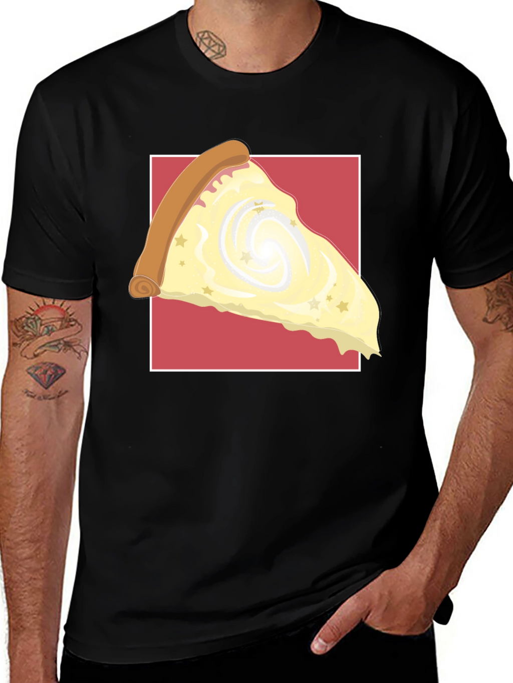 Galaxy Pizza Slice Graphic Tee