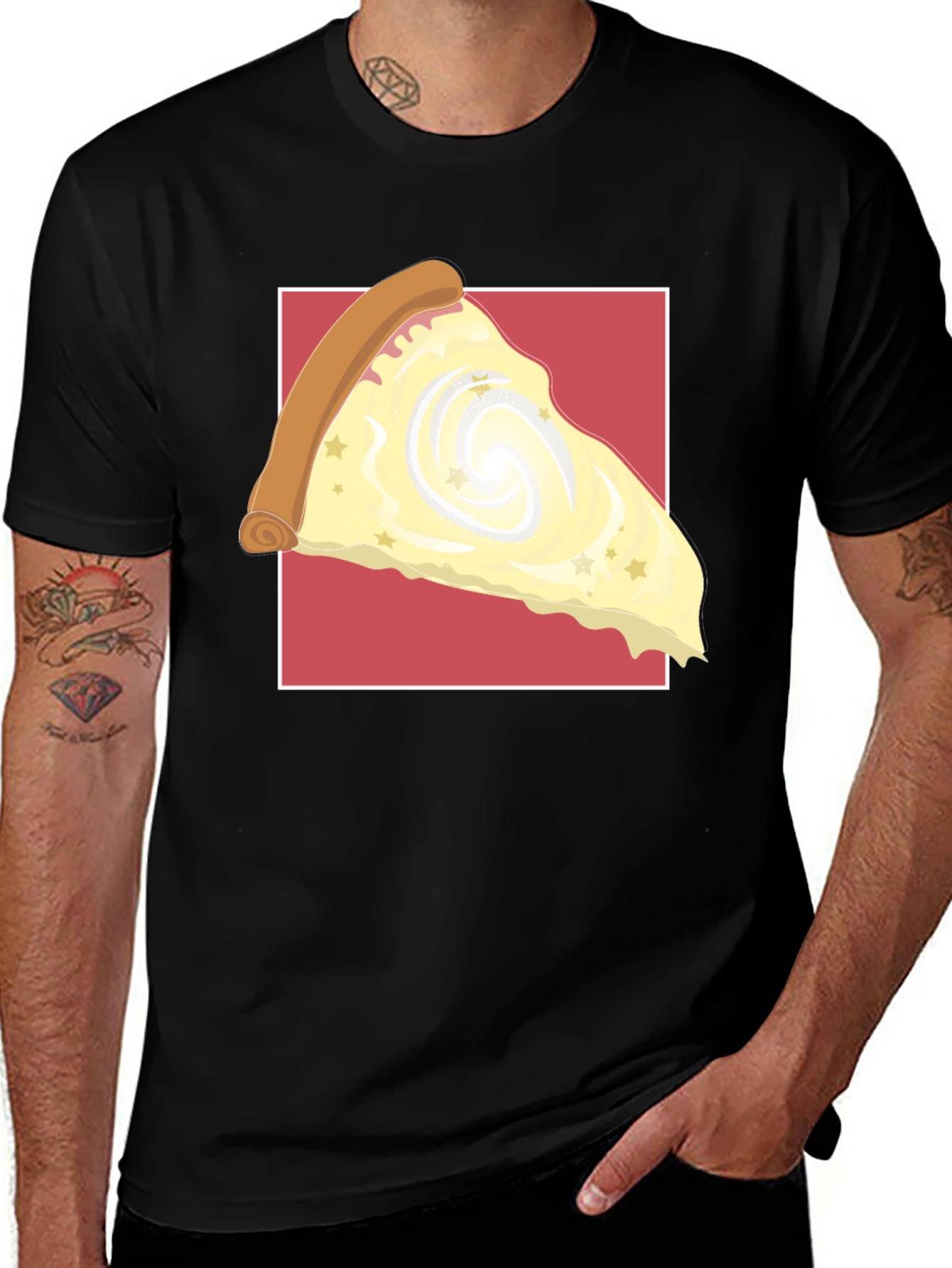 Galaxy Pizza Slice Graphic Tee