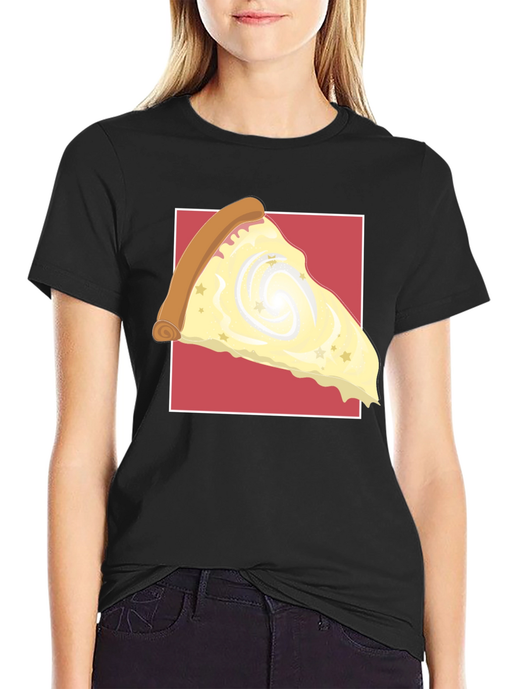Galaxy Pizza Slice Graphic Tee