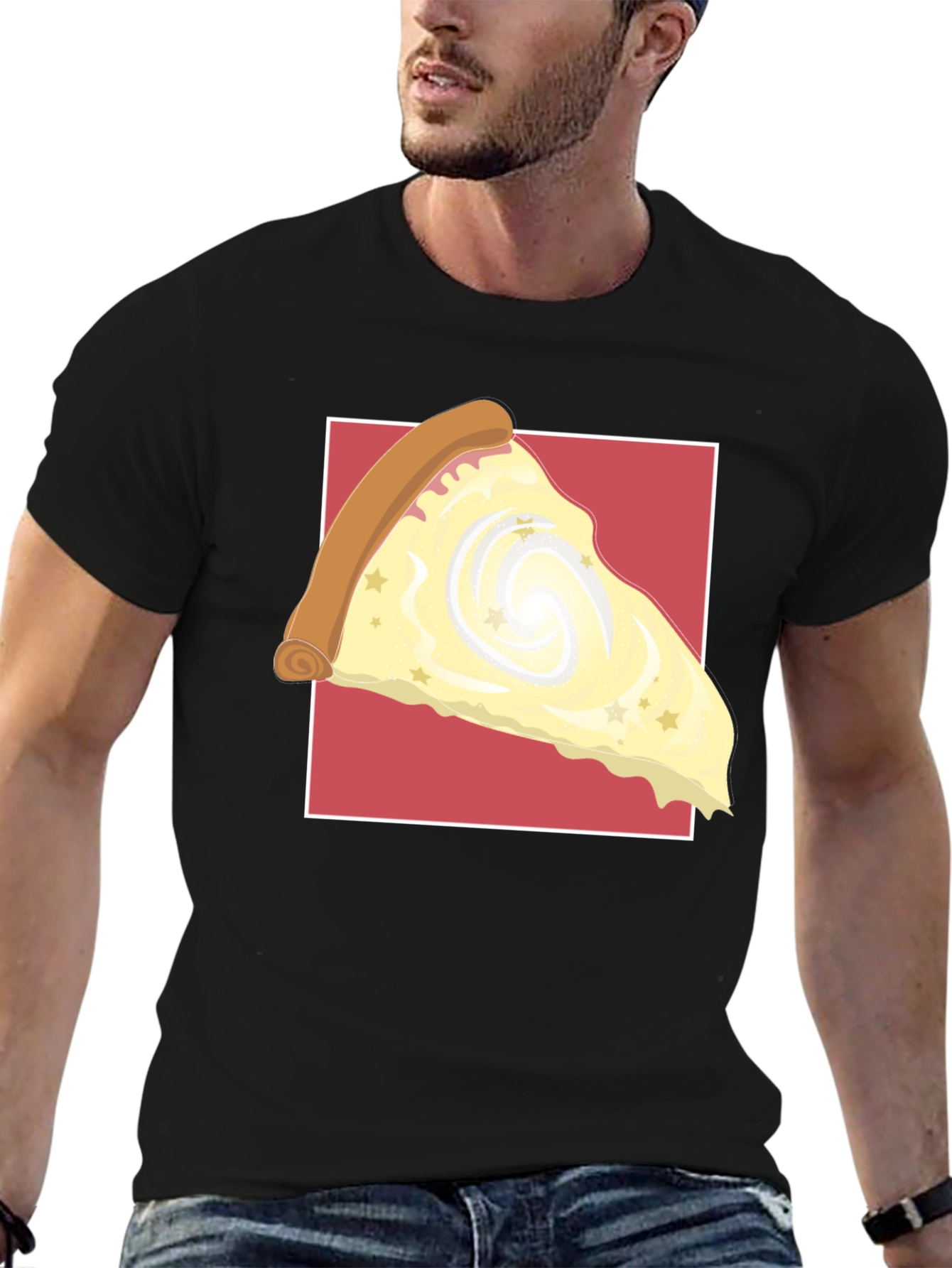 Galaxy Pizza Slice Graphic Tee