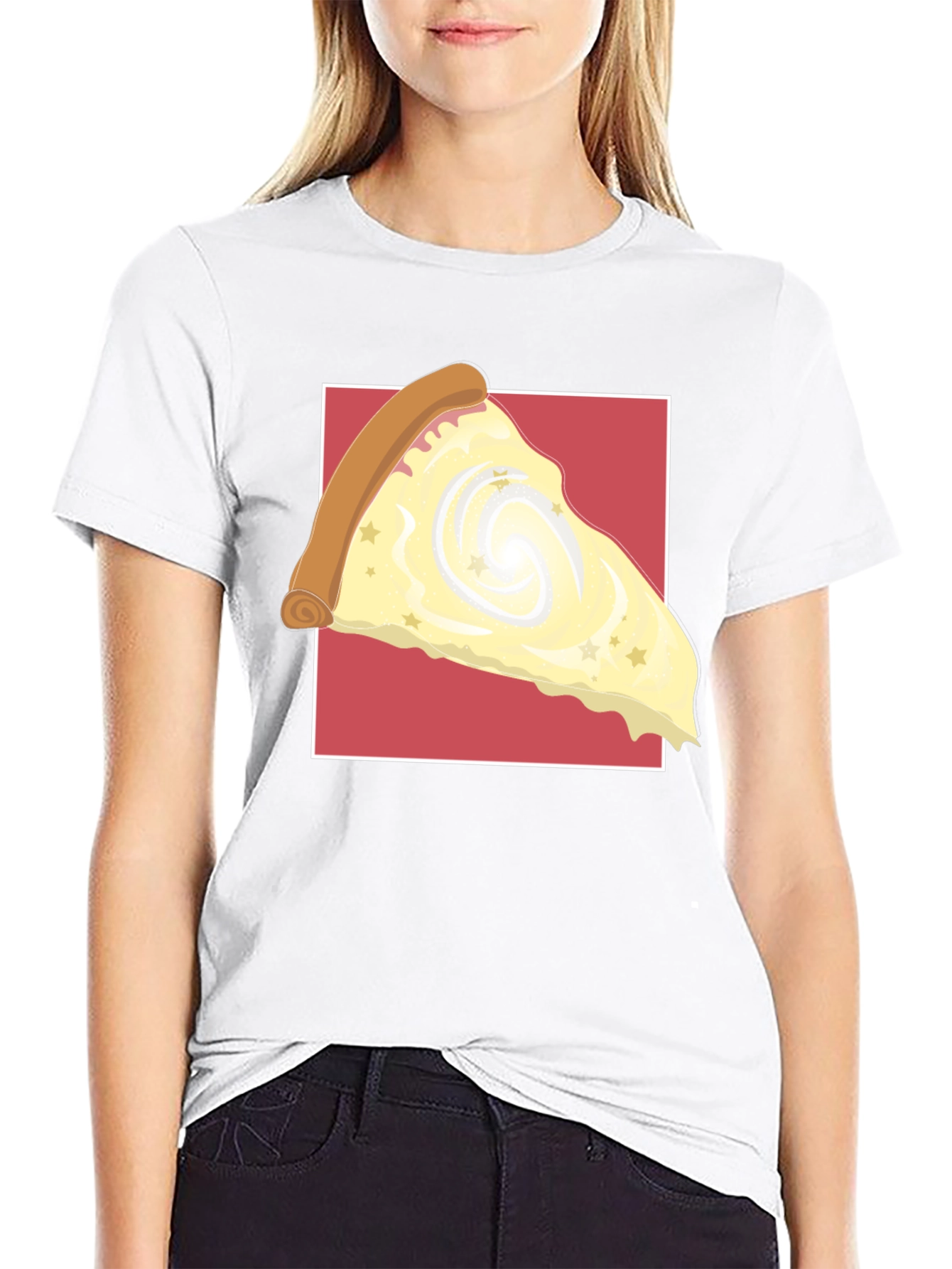Galaxy Pizza Slice Graphic Tee