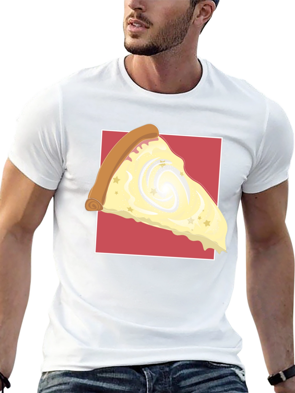 Galaxy Pizza Slice Graphic Tee