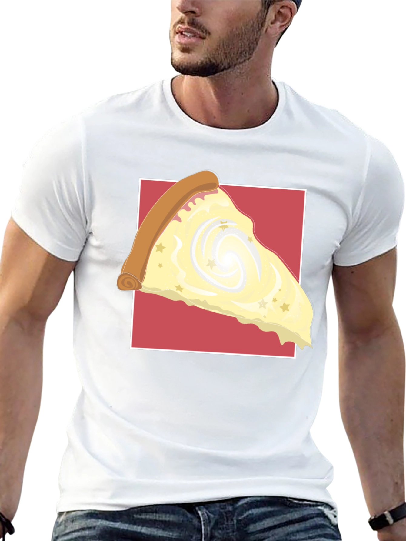 Galaxy Pizza Slice Graphic Tee