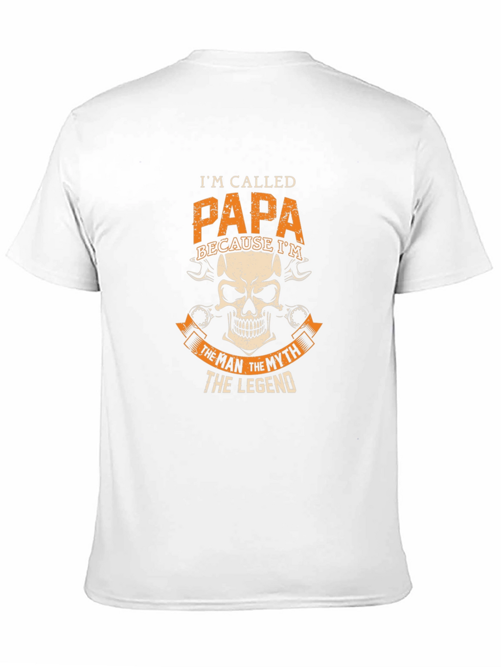 Papa the Legend Graphic Tee - Black Cotton T-Shirt