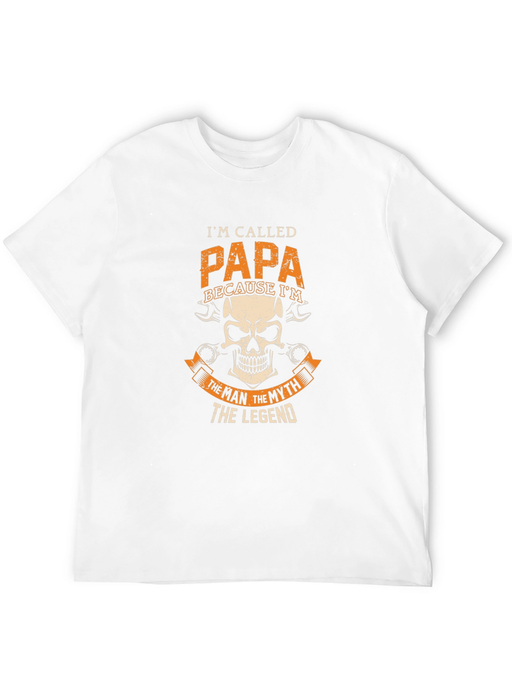 Papa the Legend Graphic Tee - Black Cotton T-Shirt