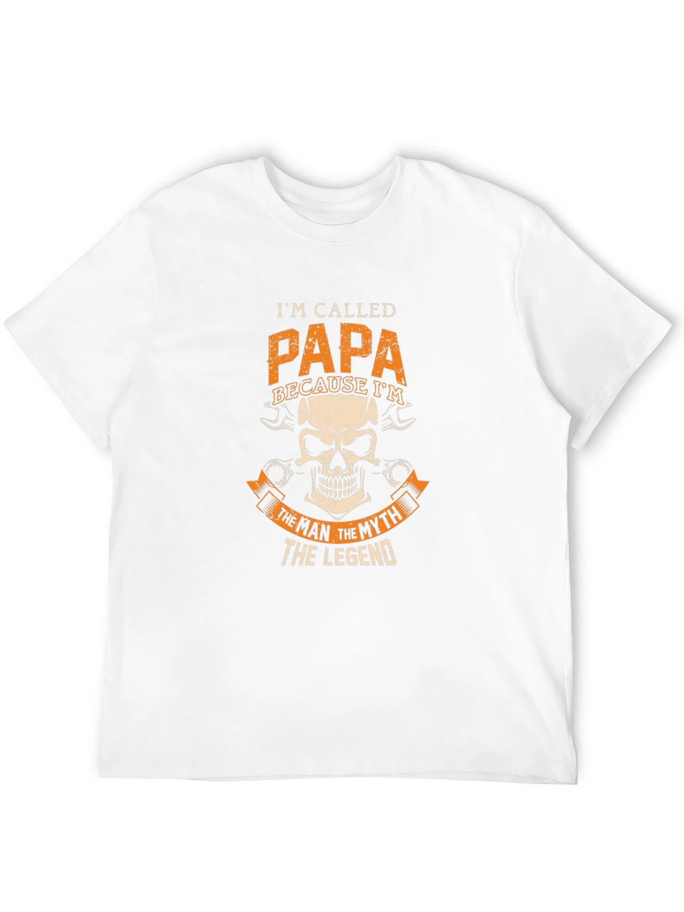 Papa the Legend Graphic Tee - Black Cotton T-Shirt