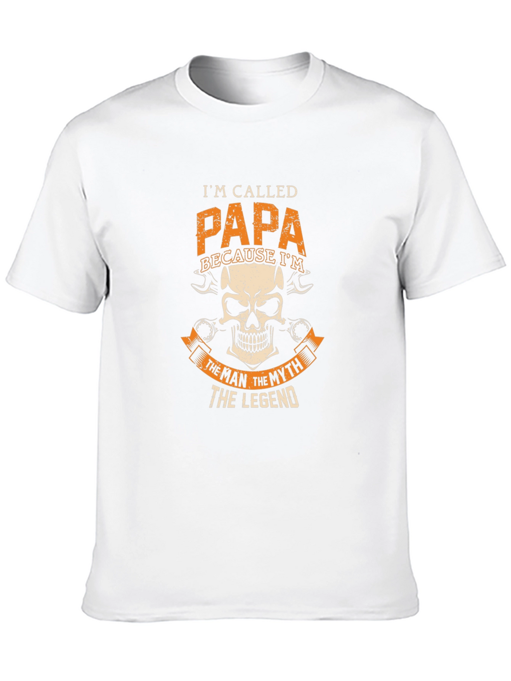 Papa the Legend Graphic Tee - Black Cotton T-Shirt
