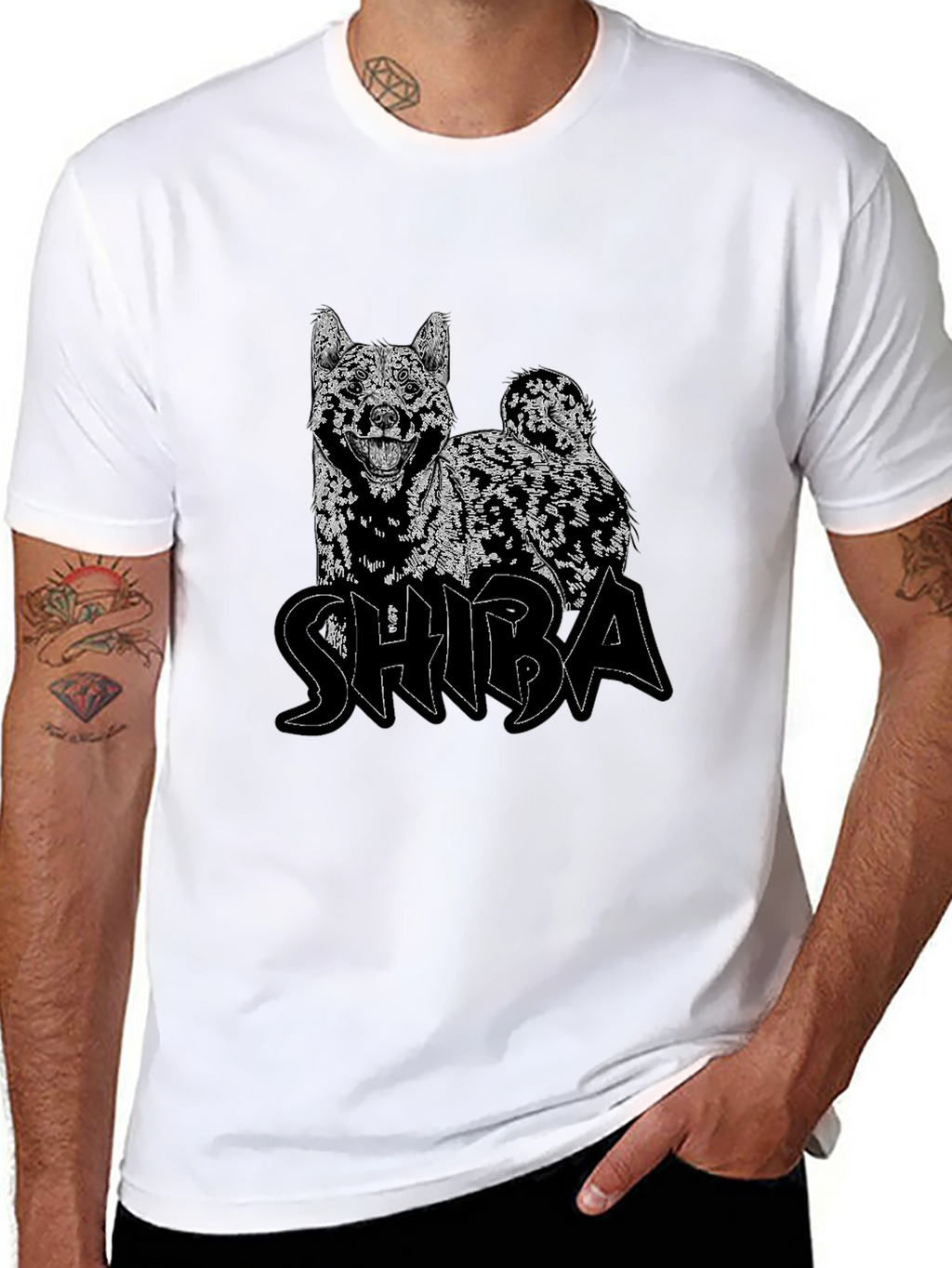 Shiba Dog Graphic T-Shirt - Cool Design