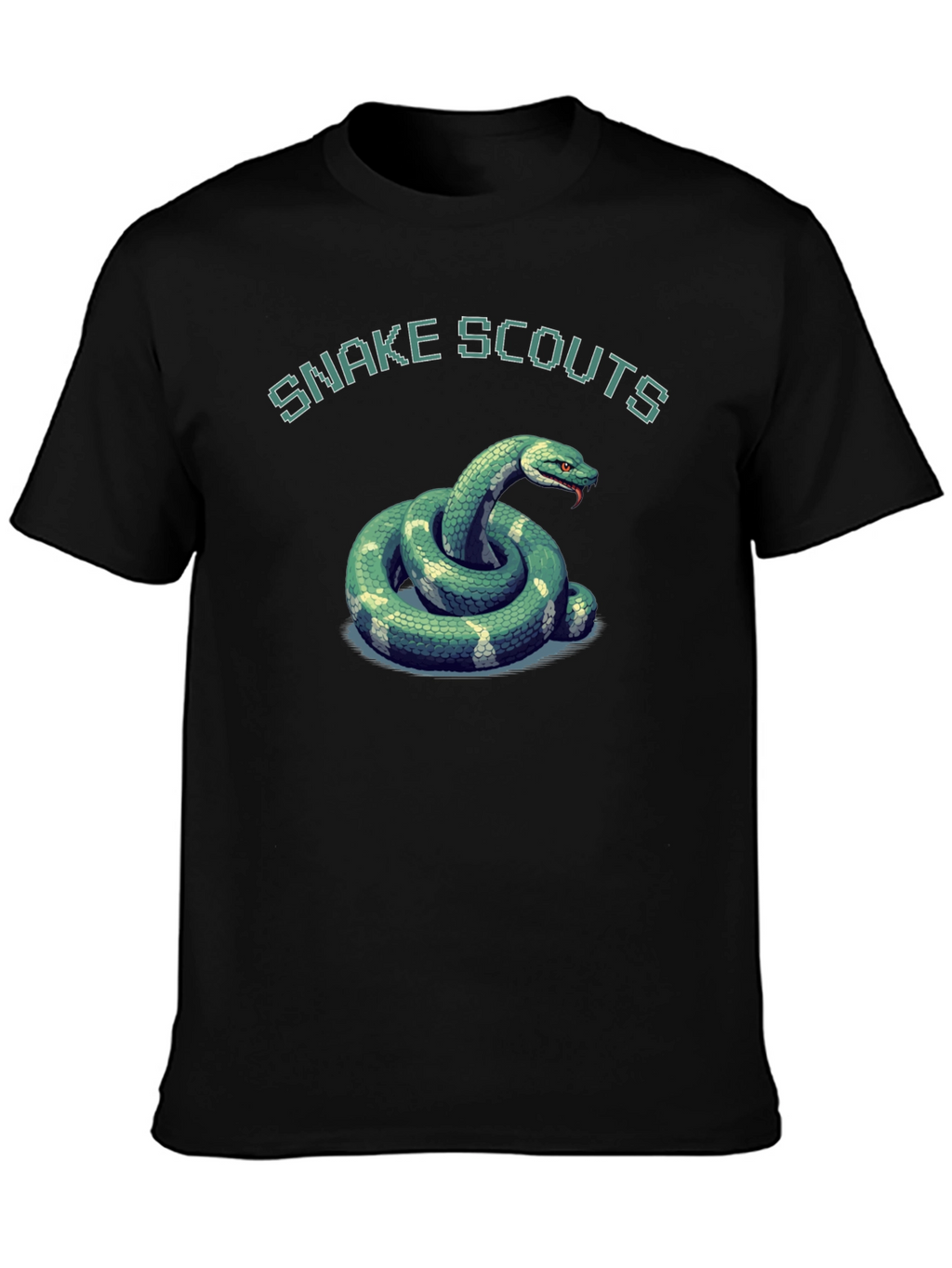 Snake Scouts Graphic T-Shirt - Black Cotton Tee