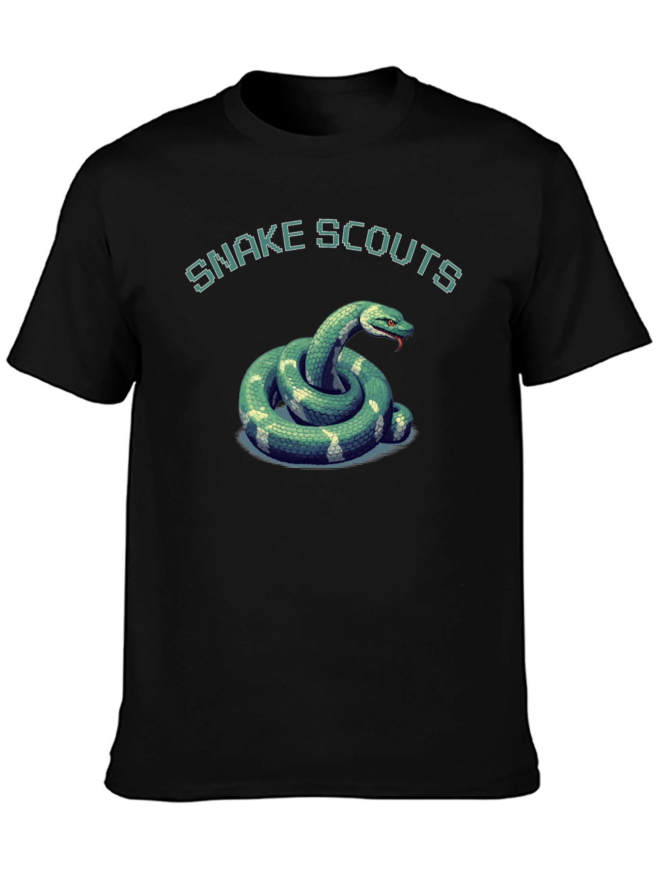 Snake Scouts Graphic T-Shirt - Black Cotton Tee