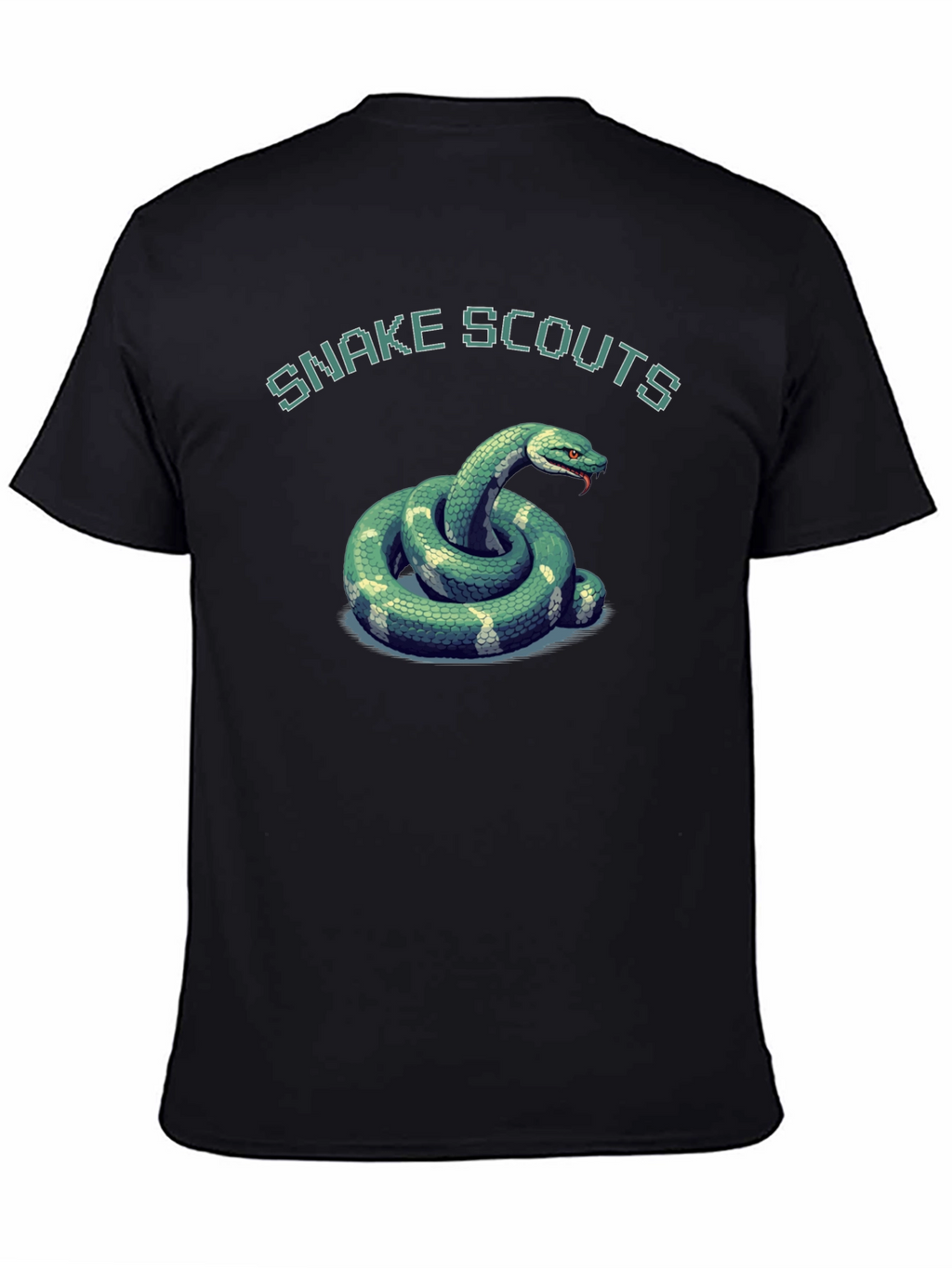 Snake Scouts Graphic T-Shirt - Black Cotton Tee