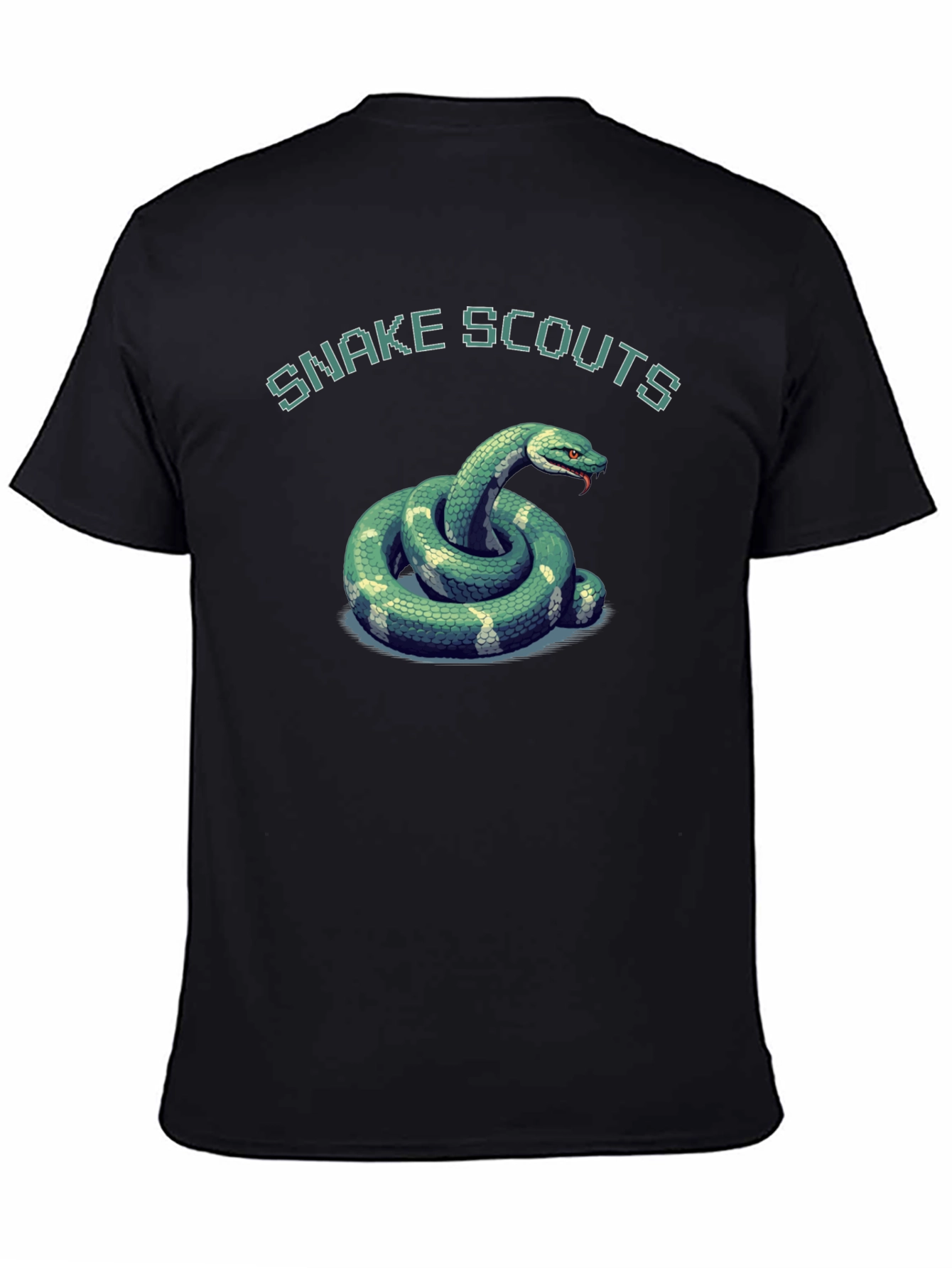 Snake Scouts Graphic T-Shirt - Black Cotton Tee