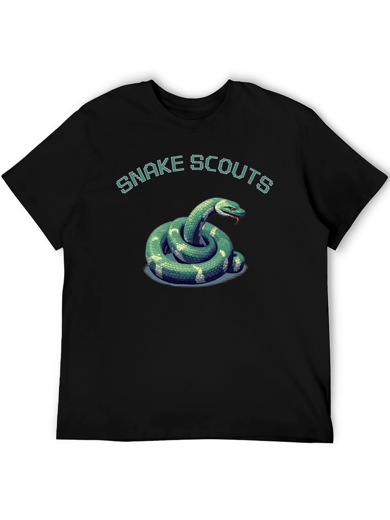 Snake Scouts Graphic T-Shirt - Black Cotton Tee