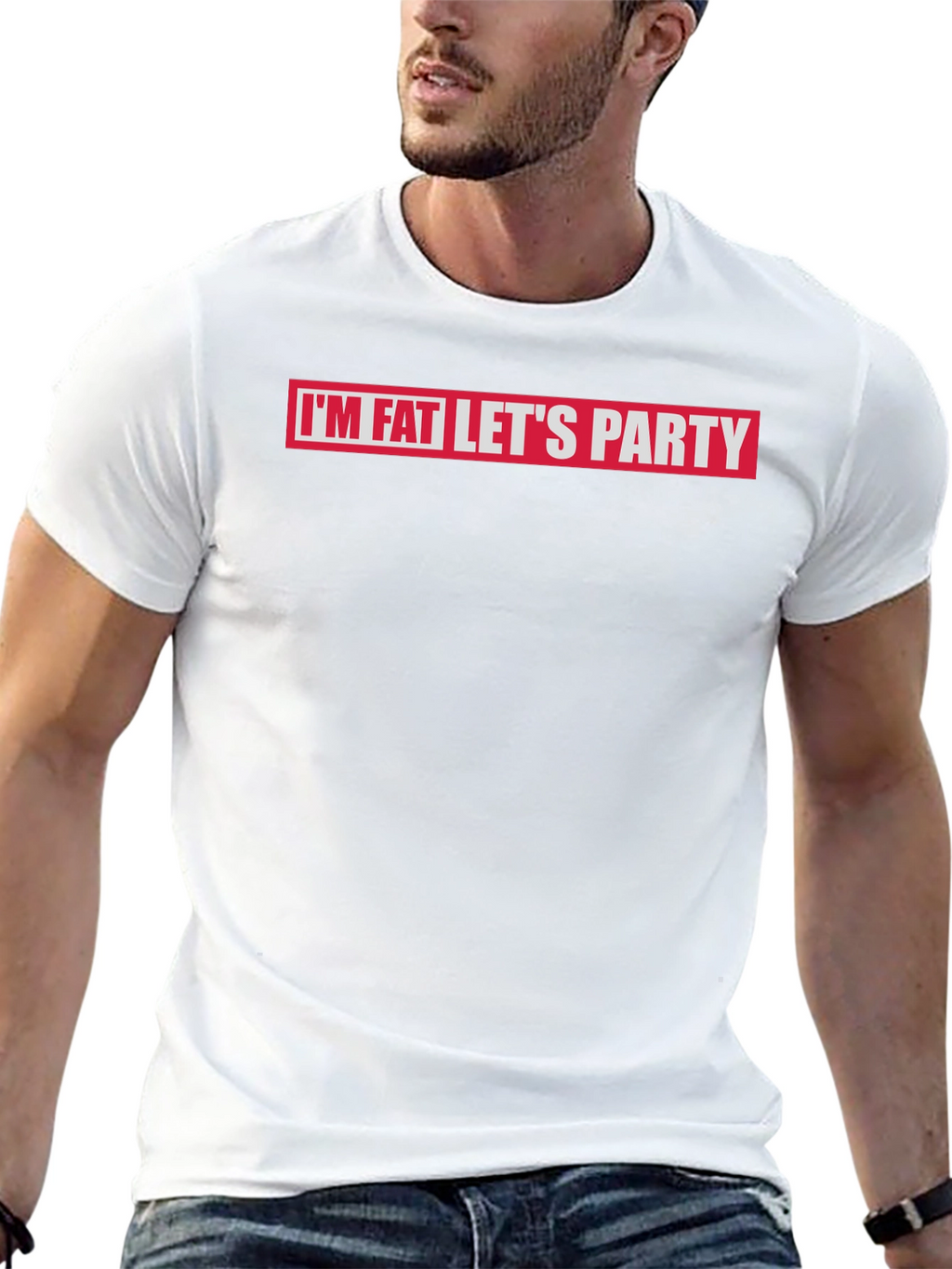 Im Fat Lets Party Graphic T-Shirt