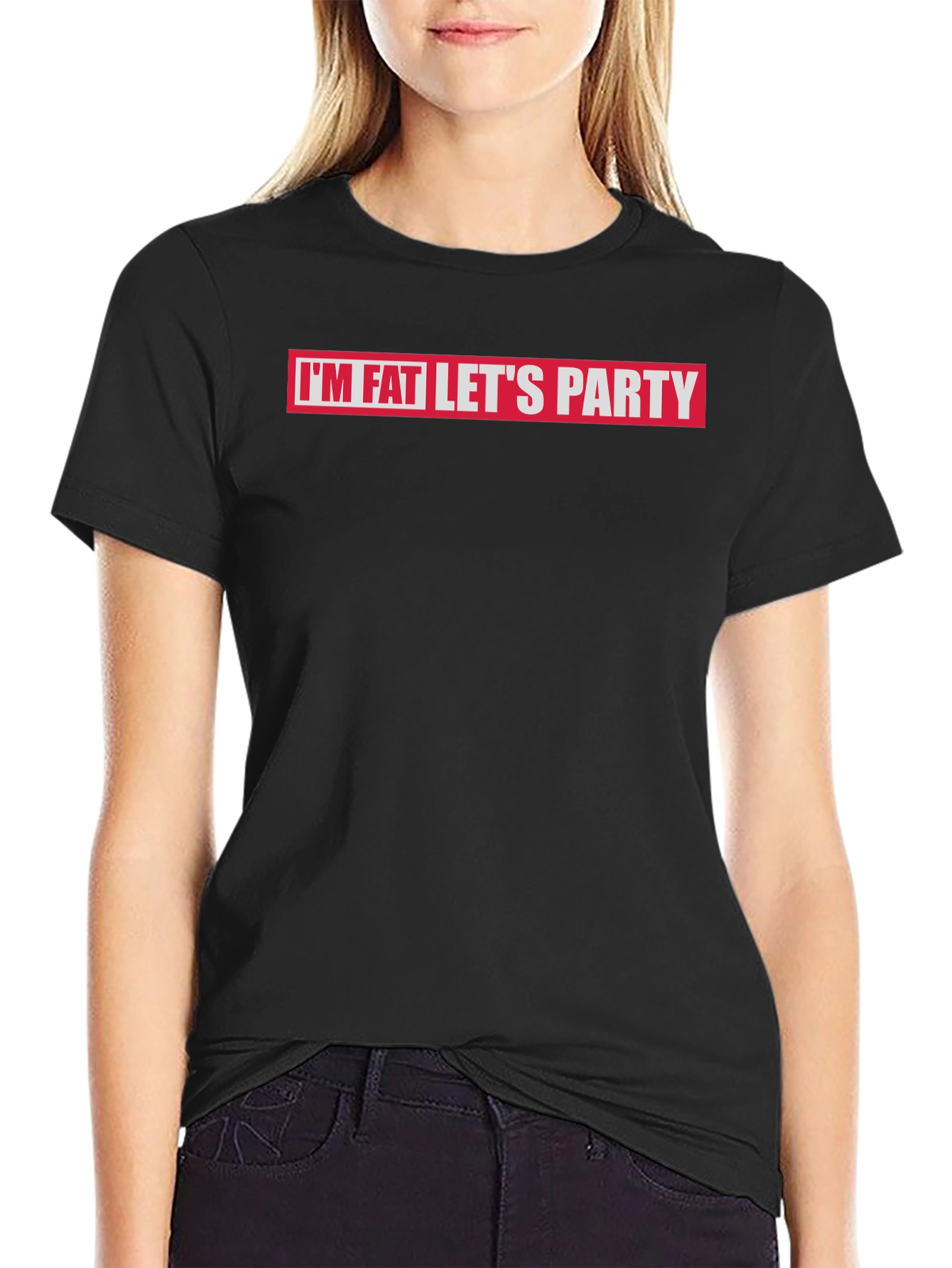 Im Fat Lets Party Graphic T-Shirt