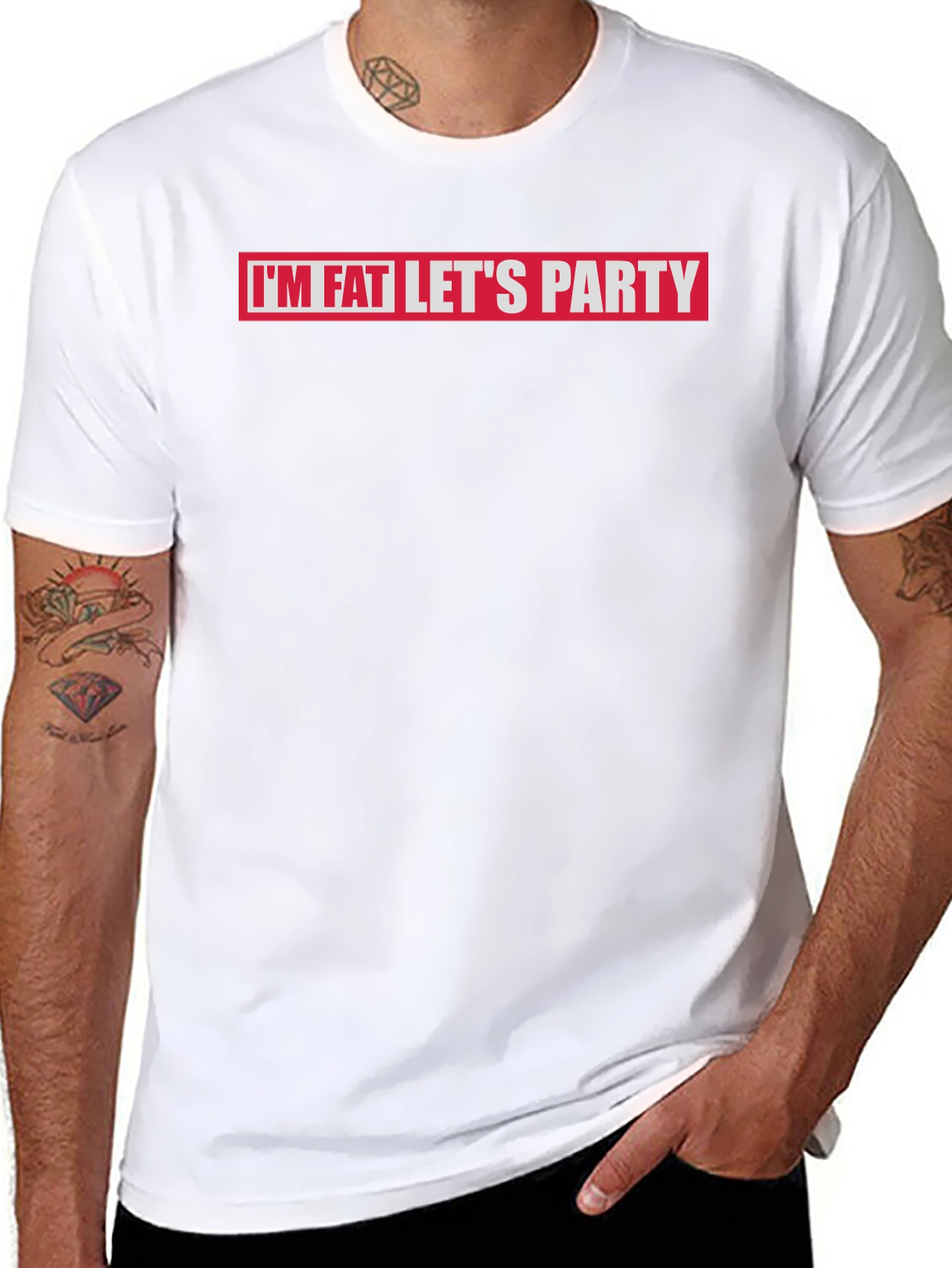 Im Fat Lets Party Graphic T-Shirt