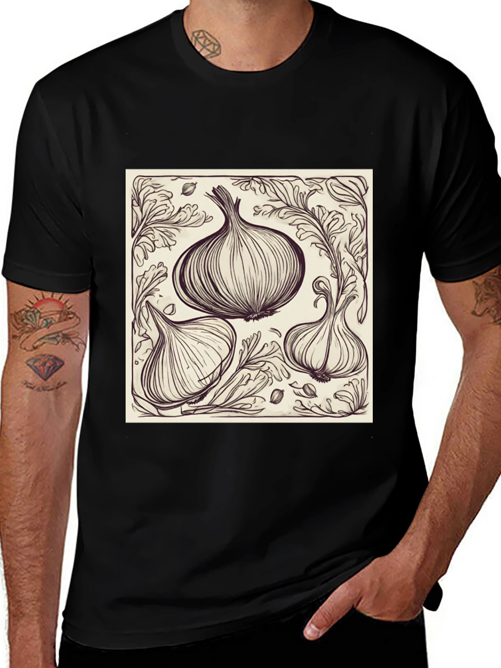 Garlic Sketch T-Shirt