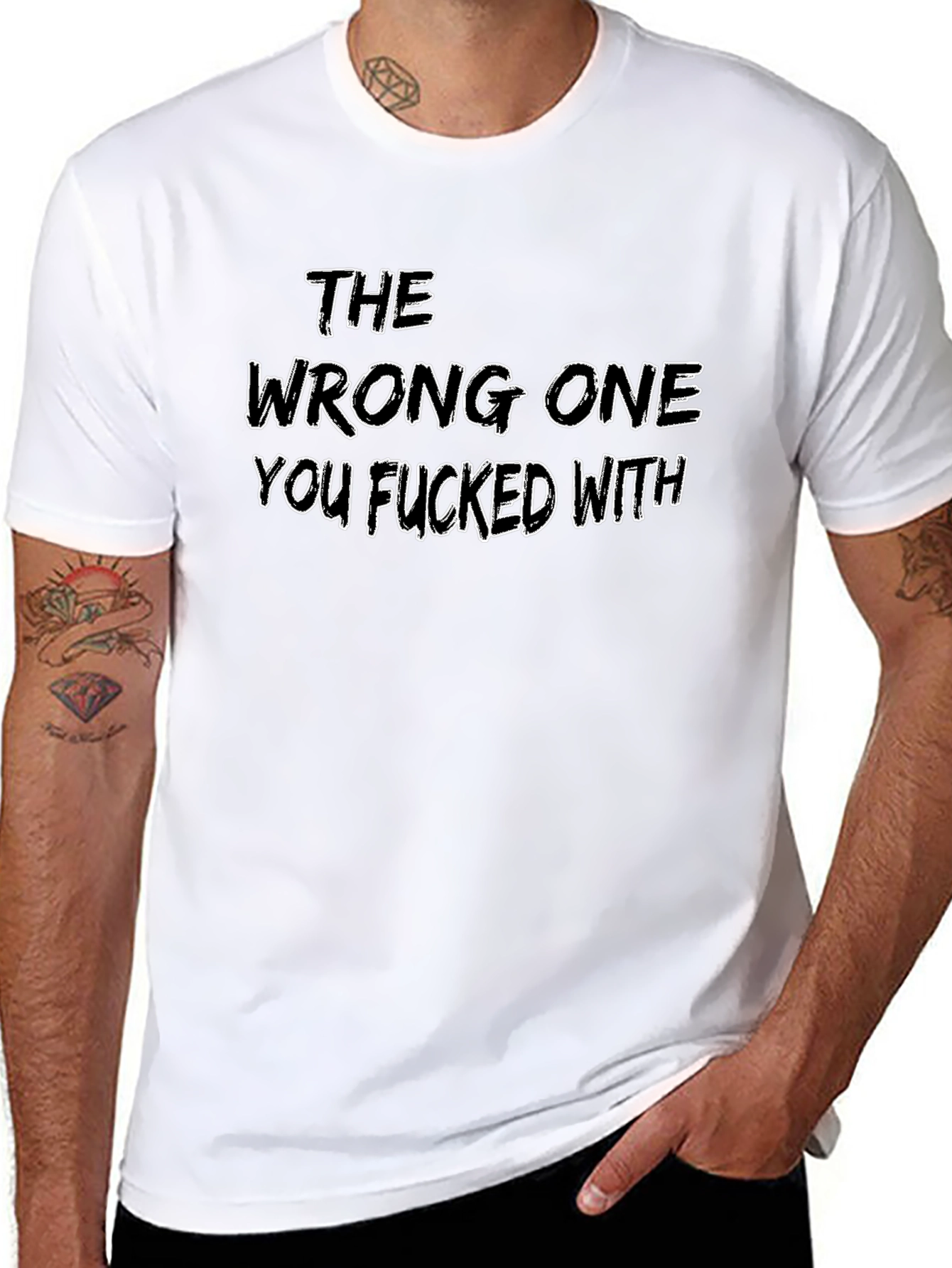 The Wrong One T-Shirt - Edgy Slogan Tee