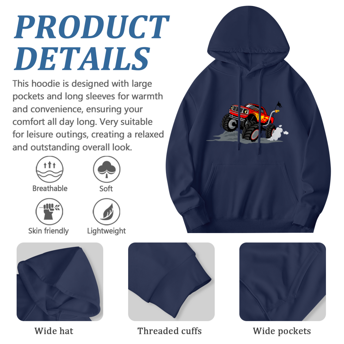 Automotive Pullover Hoodie - Bold Statement Graphic #0539