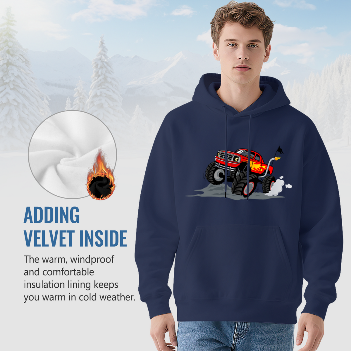 Automotive Pullover Hoodie - Bold Statement Graphic #0539