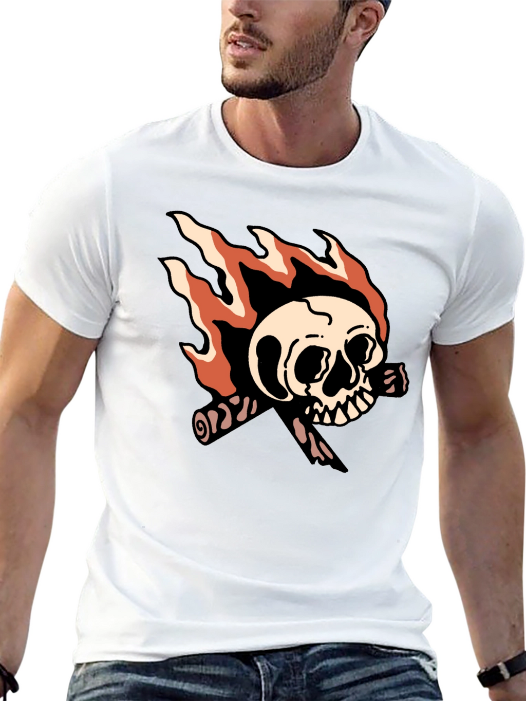 Skull & Bones Graphic T-Shirt - Black