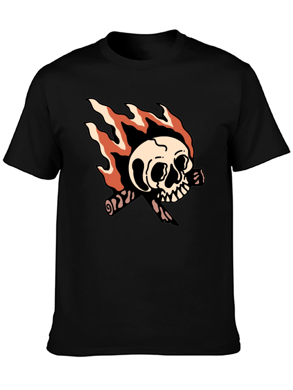 Skull & Bones Graphic T-Shirt - Black
