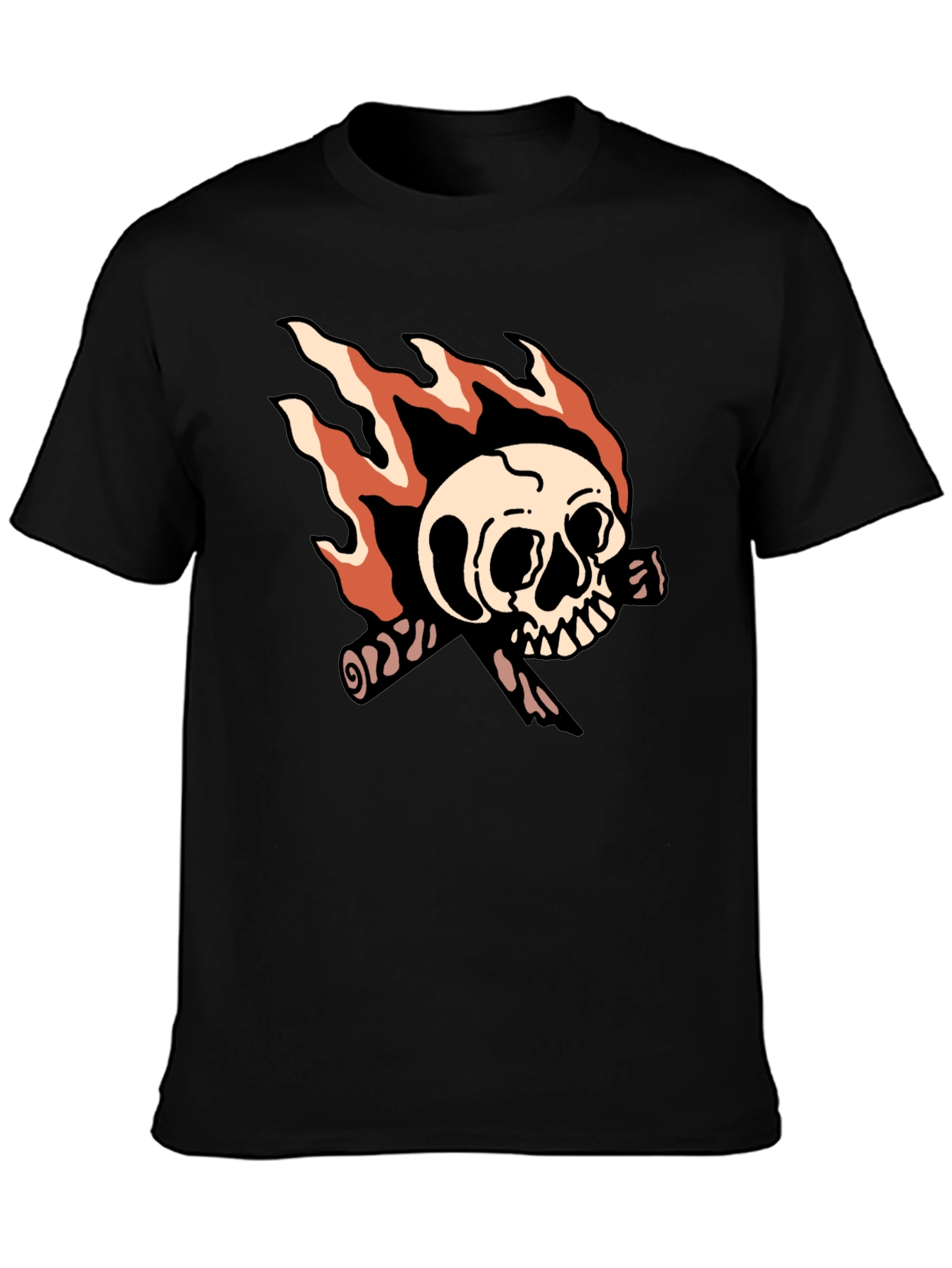 Skull & Bones Graphic T-Shirt - Black
