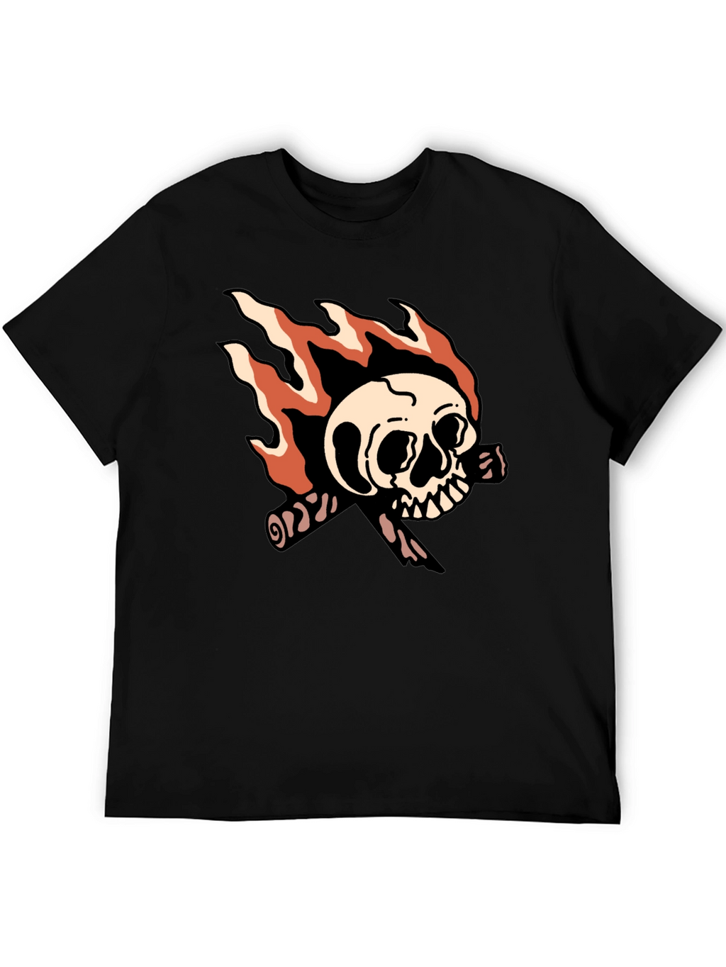 Skull & Bones Graphic T-Shirt - Black