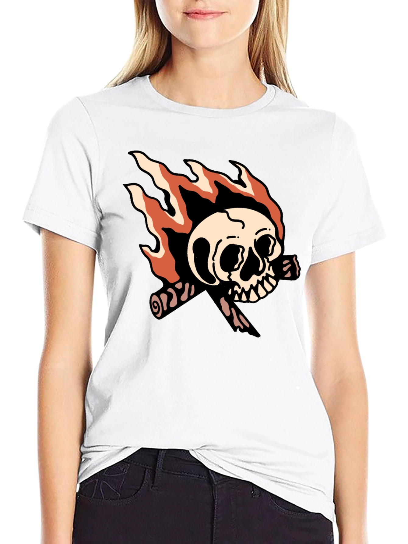 Skull & Bones Graphic T-Shirt - Black