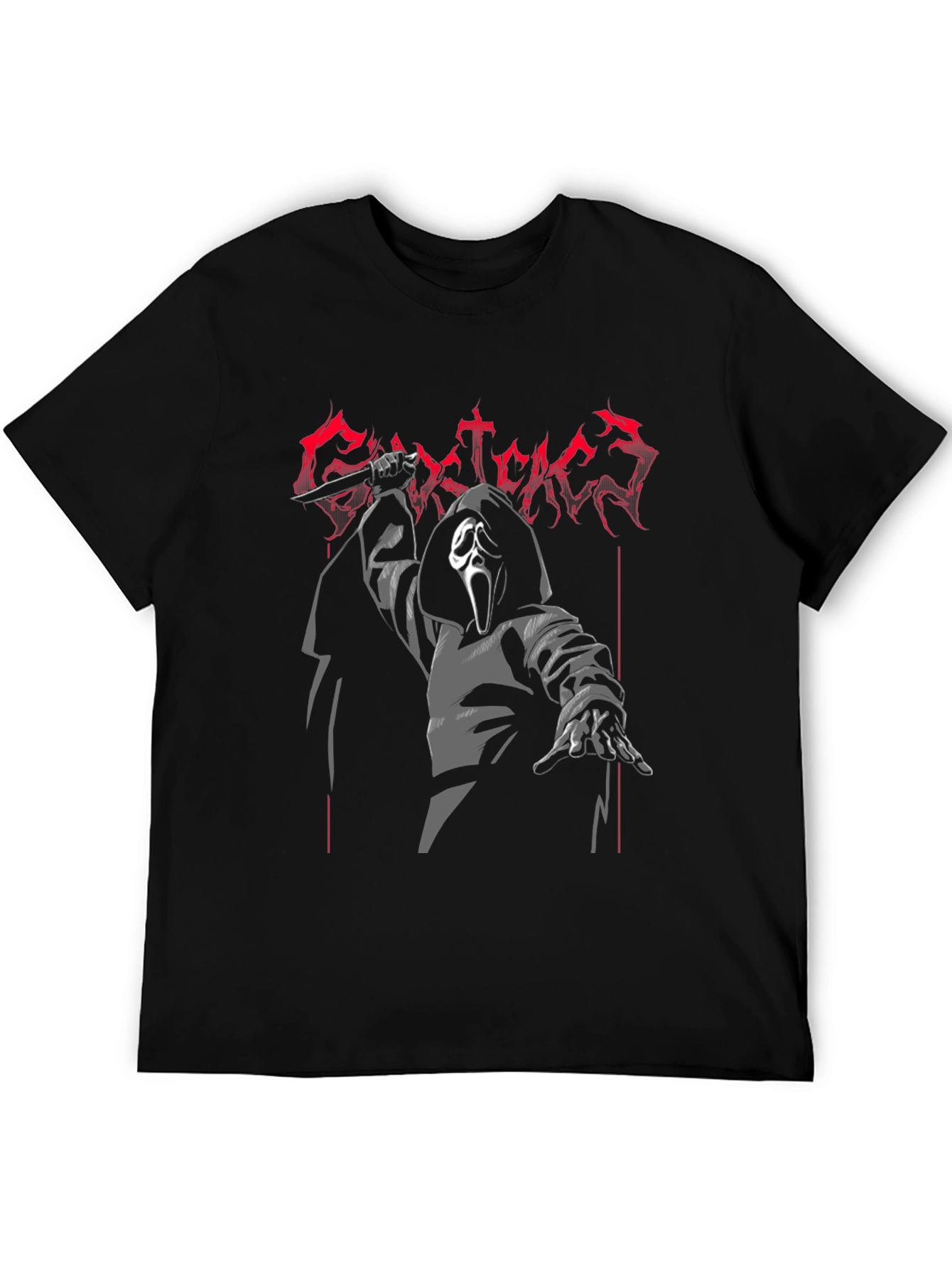 Ghost Face Graphic Tee - Horror Movie Fan T-Shirt