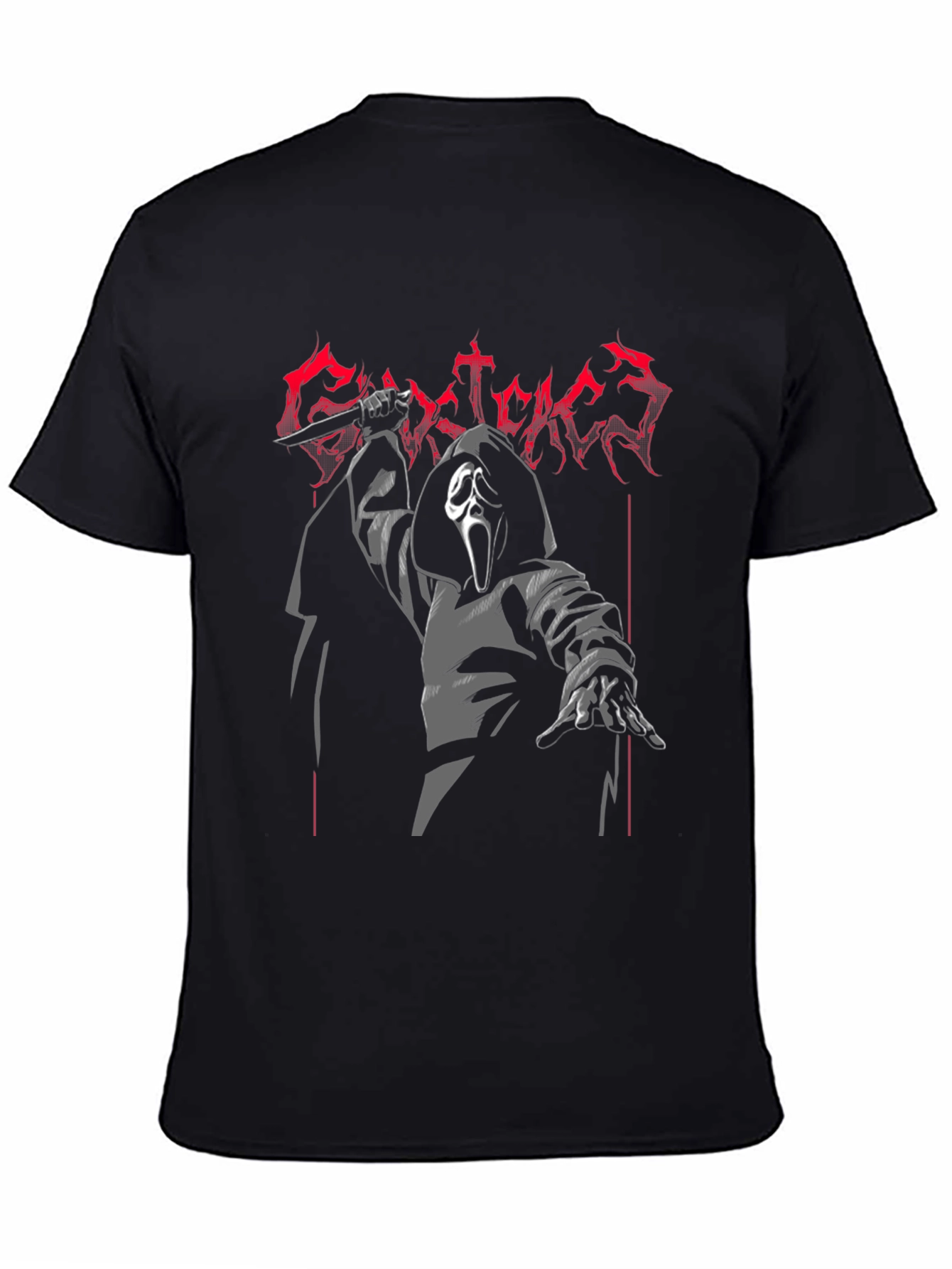 Ghost Face Graphic Tee - Horror Movie Fan T-Shirt