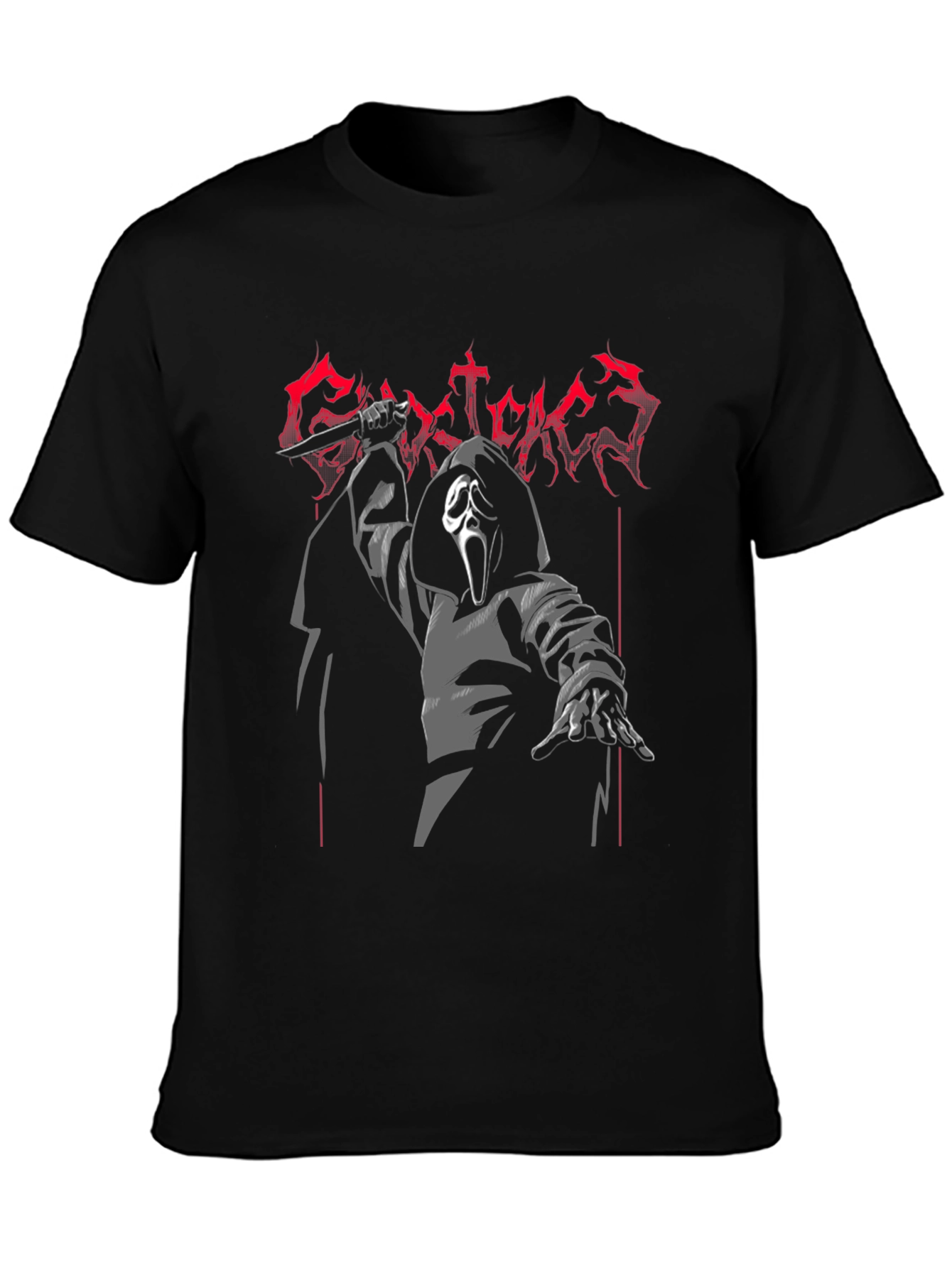 Ghost Face Graphic Tee - Horror Movie Fan T-Shirt