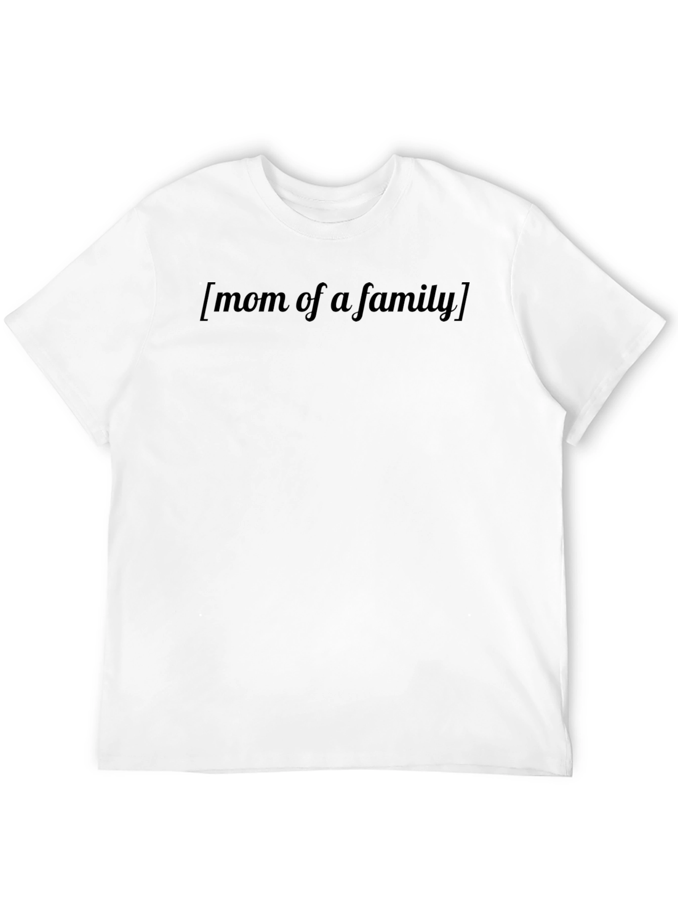 Mom of a Family Black T-Shirt
