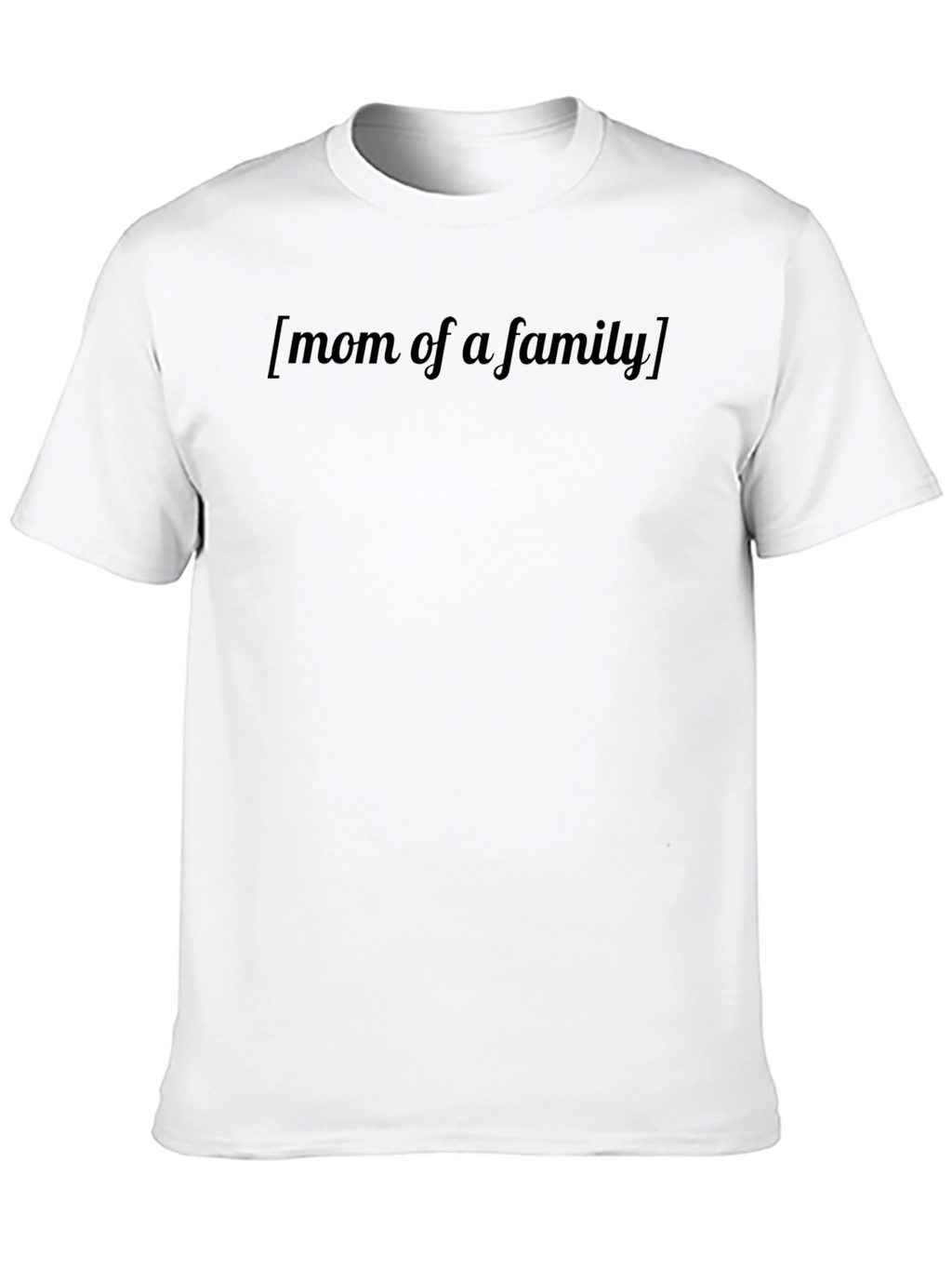 Mom of a Family Black T-Shirt