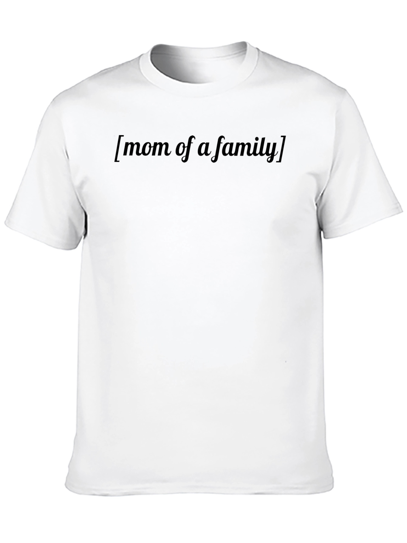 Mom of a Family Black T-Shirt