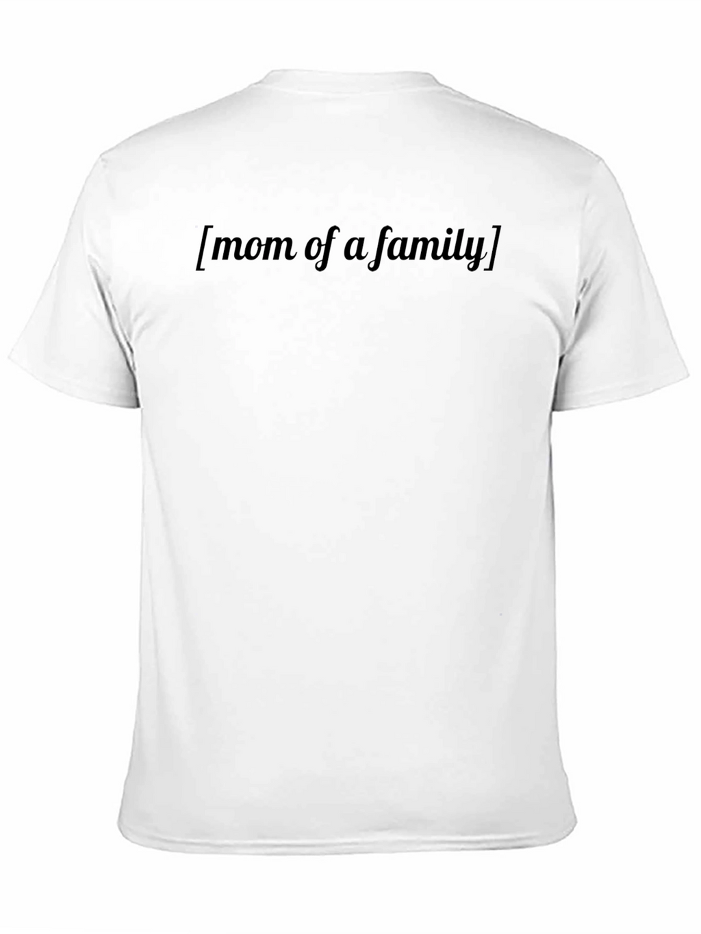 Mom of a Family Black T-Shirt