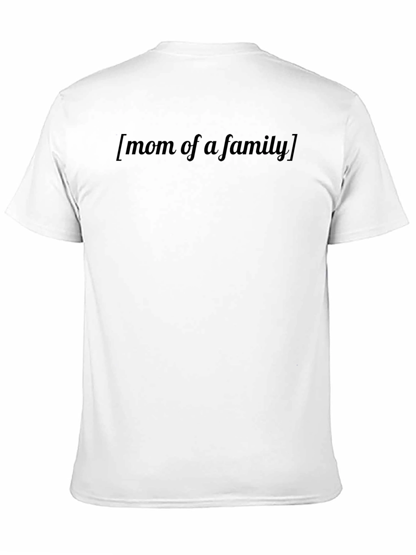 Mom of a Family Black T-Shirt