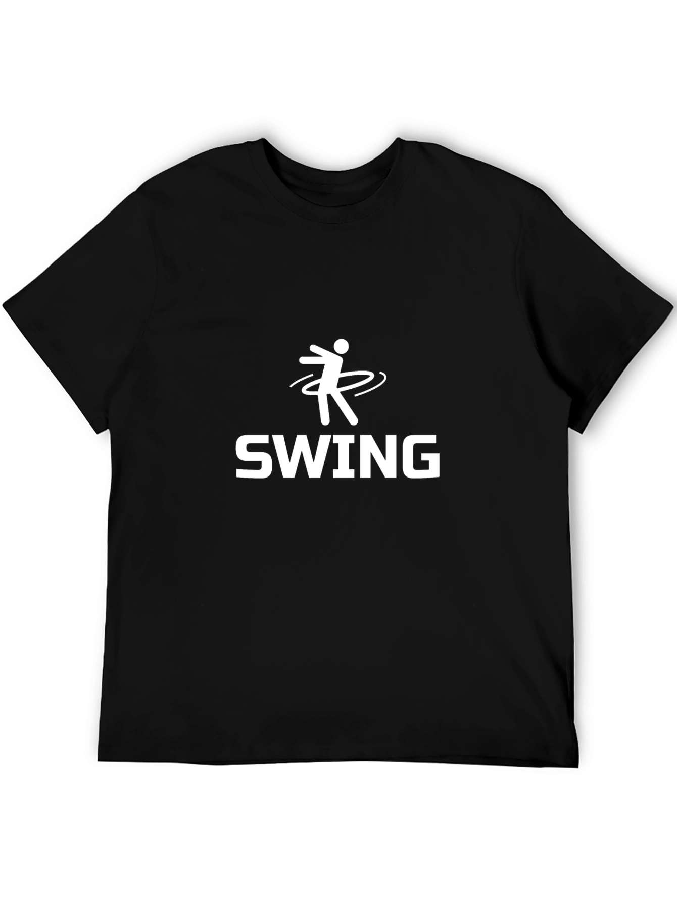 Swing Dance Graphic Tee - Black Cotton T-Shirt