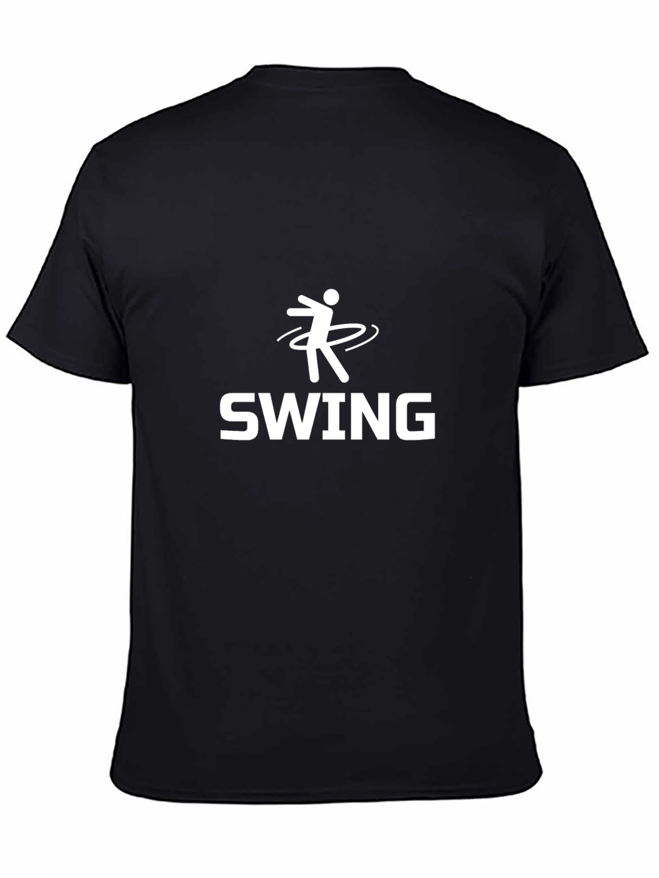 Swing Dance Graphic Tee - Black Cotton T-Shirt