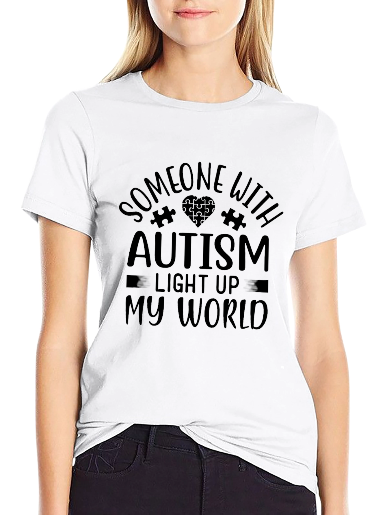 Autism Awareness Graphic Tee - Light Up My World