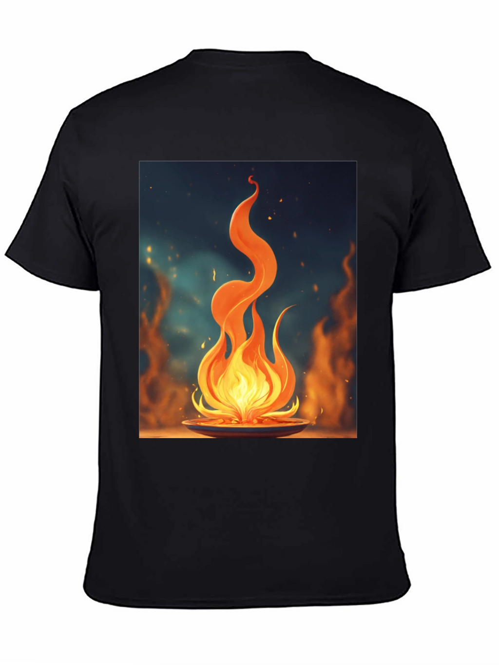Fiery Flame Graphic Tee - Bold Statement Shirt