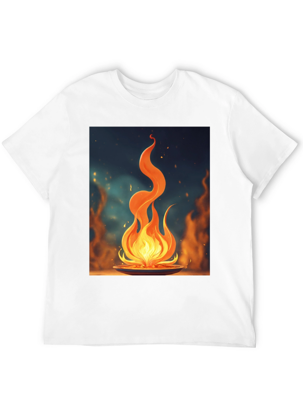 Fiery Flame Graphic Tee - Bold Statement Shirt