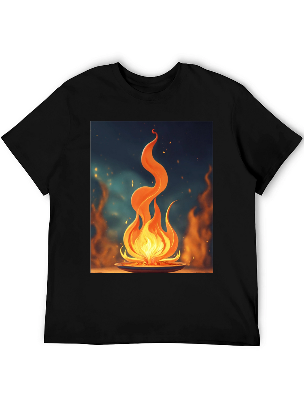 Fiery Flame Graphic Tee - Bold Statement Shirt