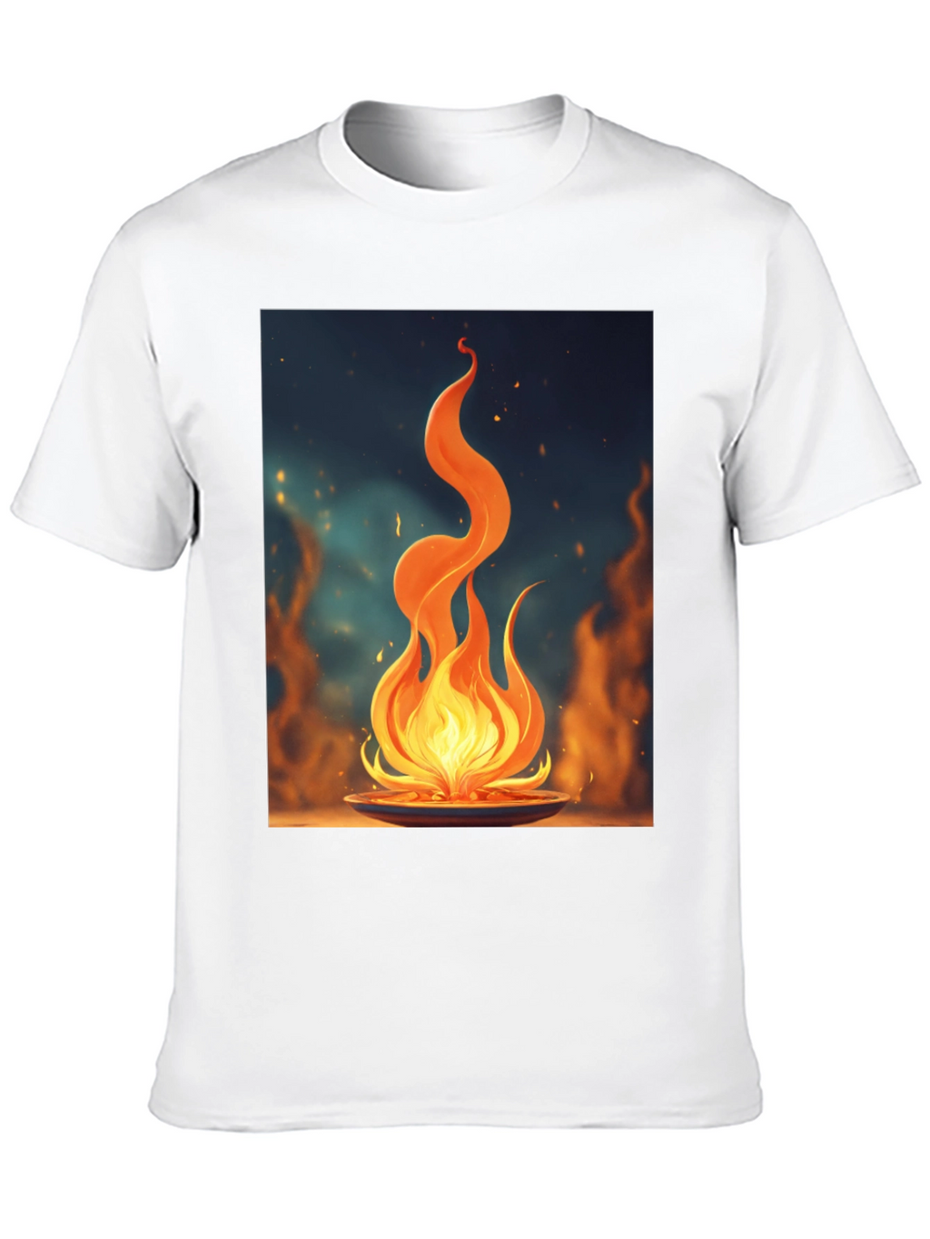 Fiery Flame Graphic Tee - Bold Statement Shirt