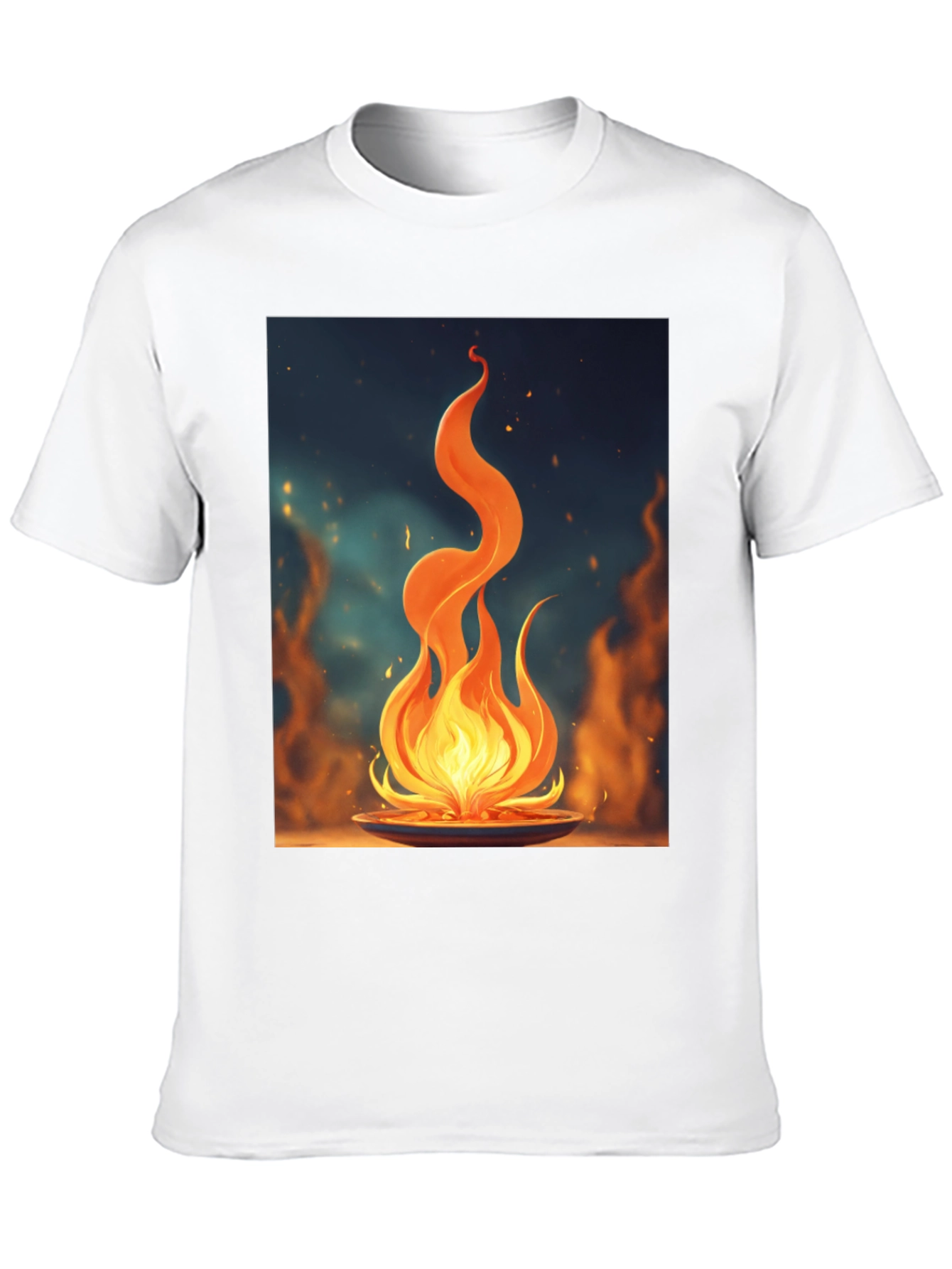Fiery Flame Graphic Tee - Bold Statement Shirt